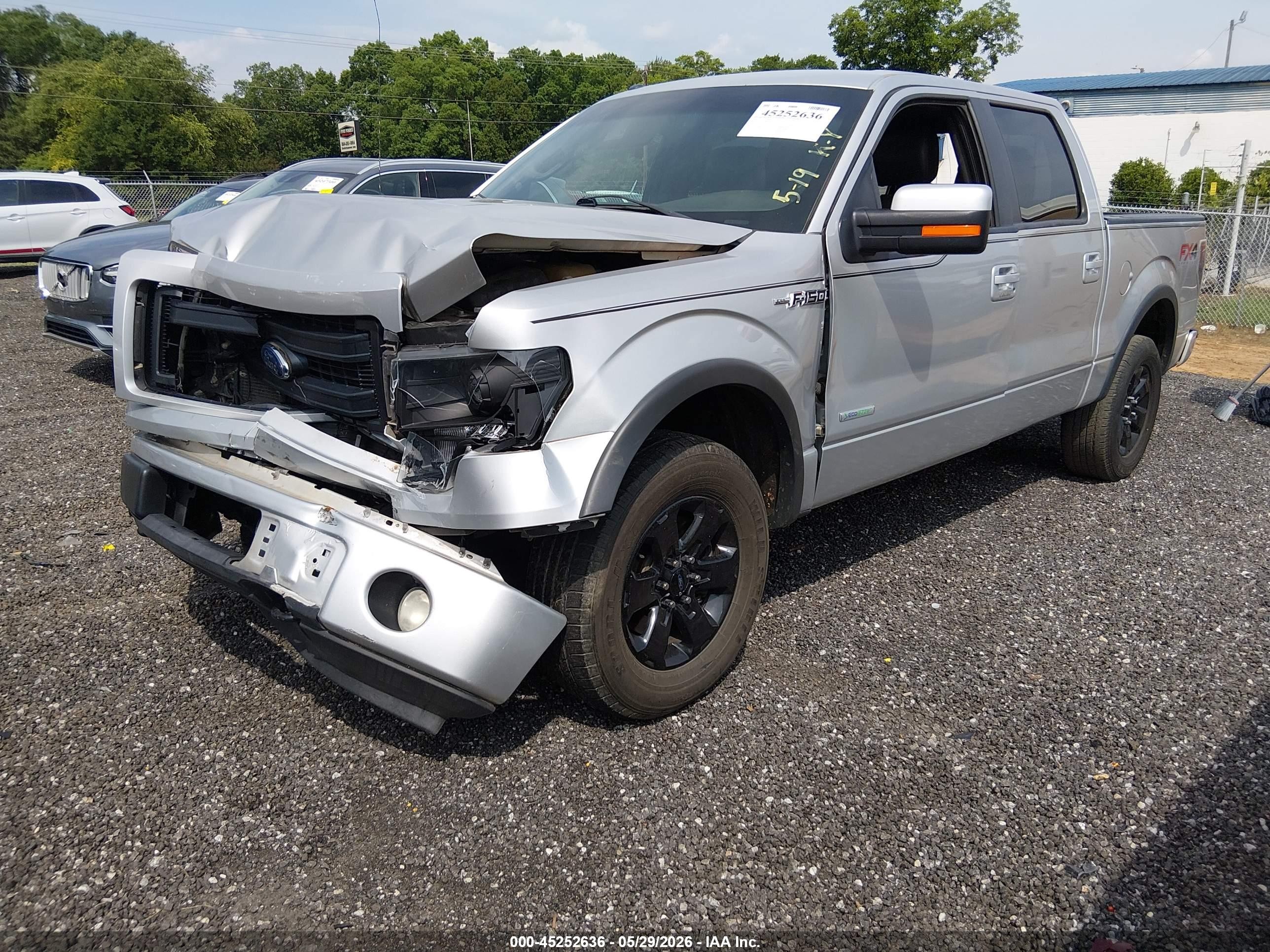 2013 Ford F-150 Fx4 Серебряный vin: 1FTFW1ET8DKF03951