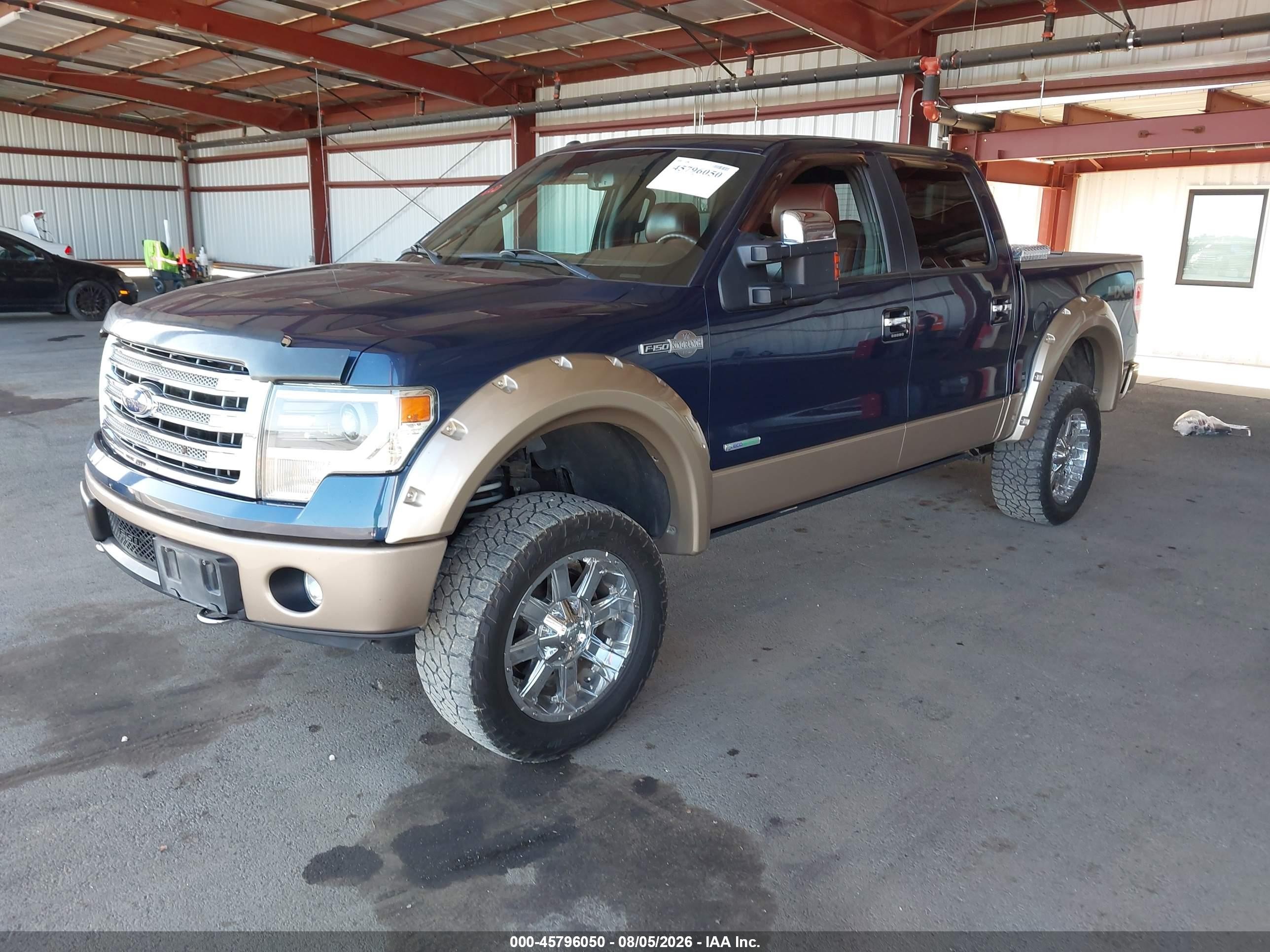 2013 Ford F-150 King Ranch Blue vin: 1FTFW1ET8DKF50378