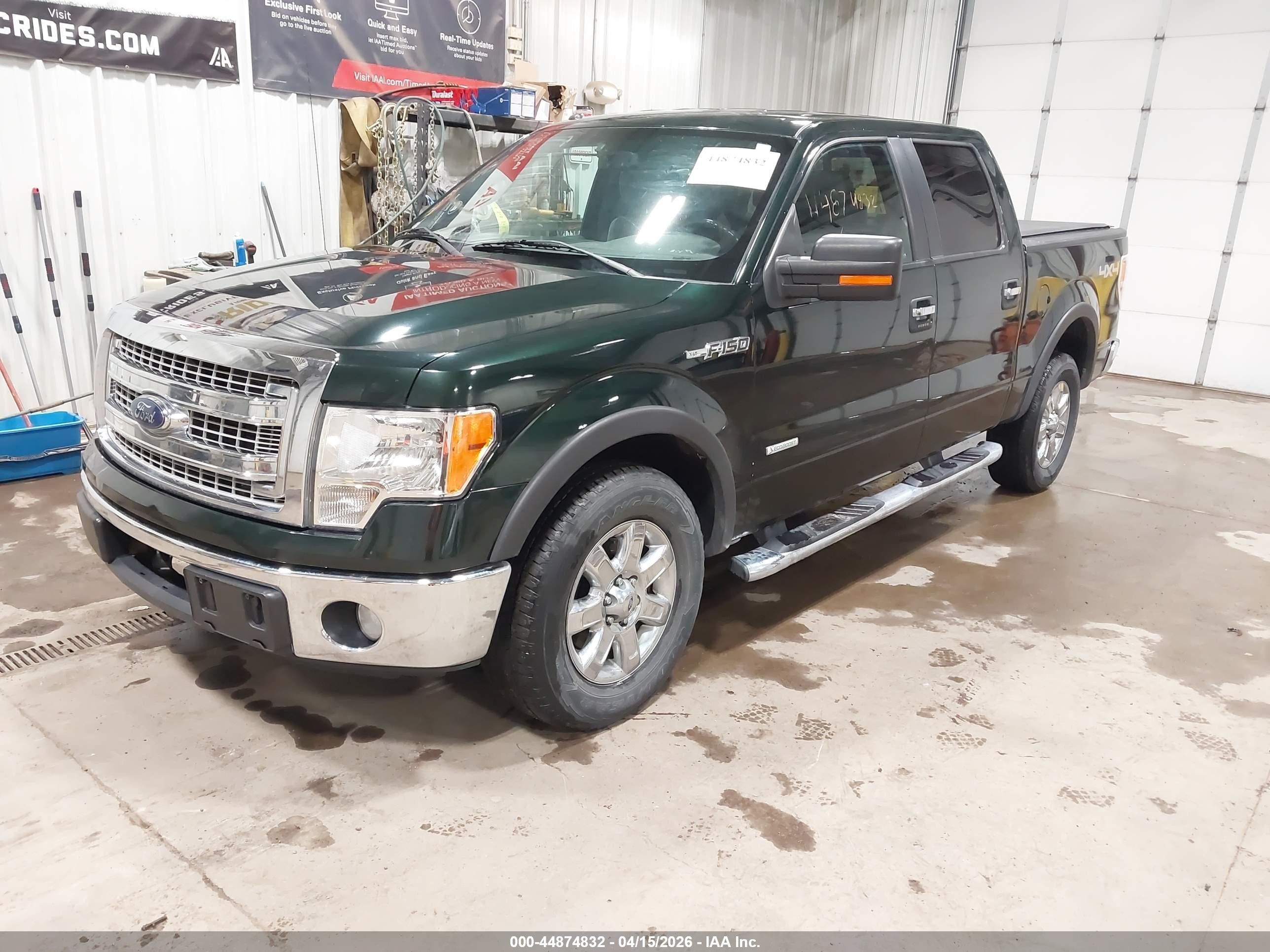 2013 Ford F-150 Xlt Green vin: 1FTFW1ET8DKF96602