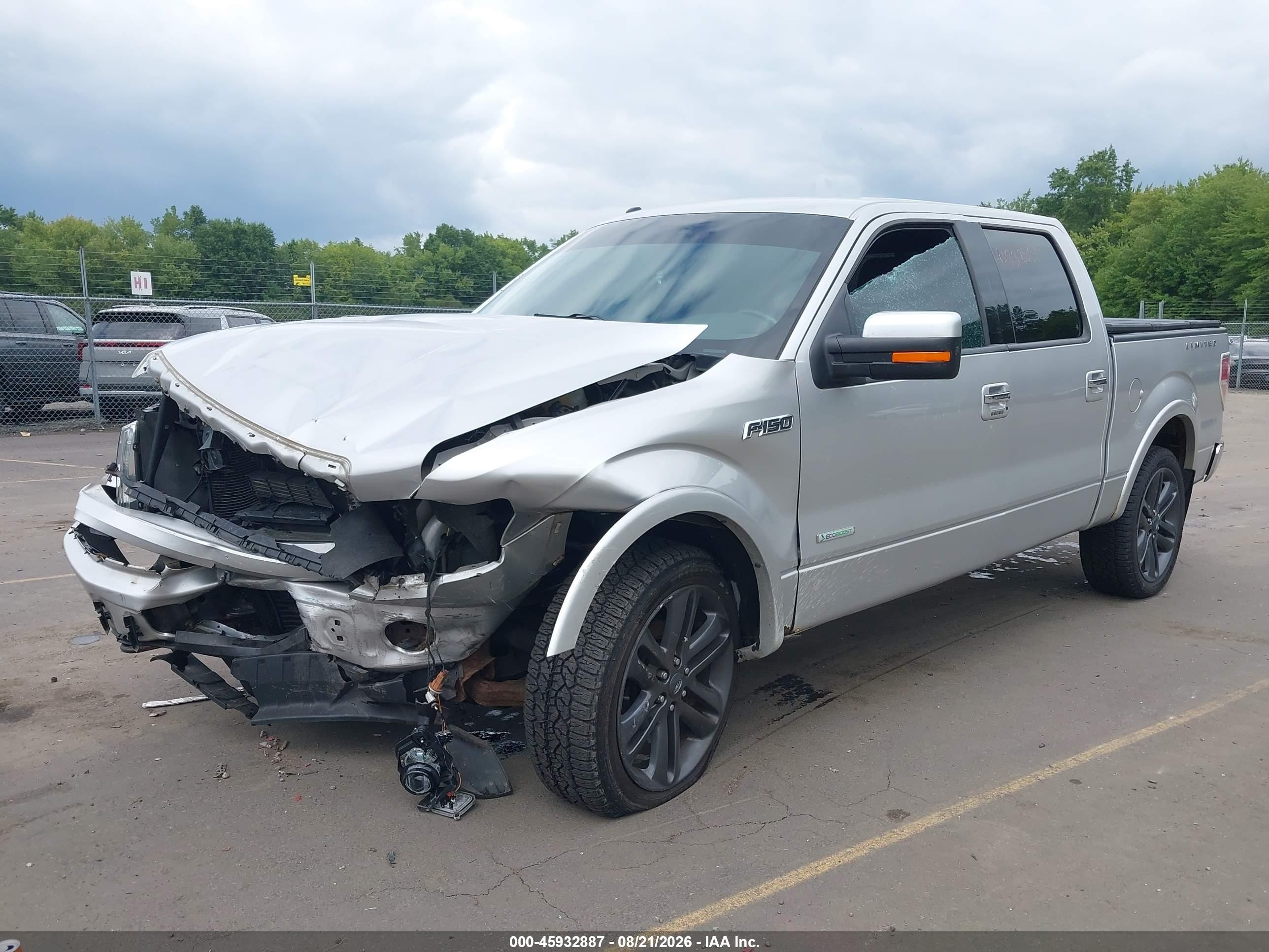 2014 Ford F-150 Limited Silver vin: 1FTFW1ET8EFA40221