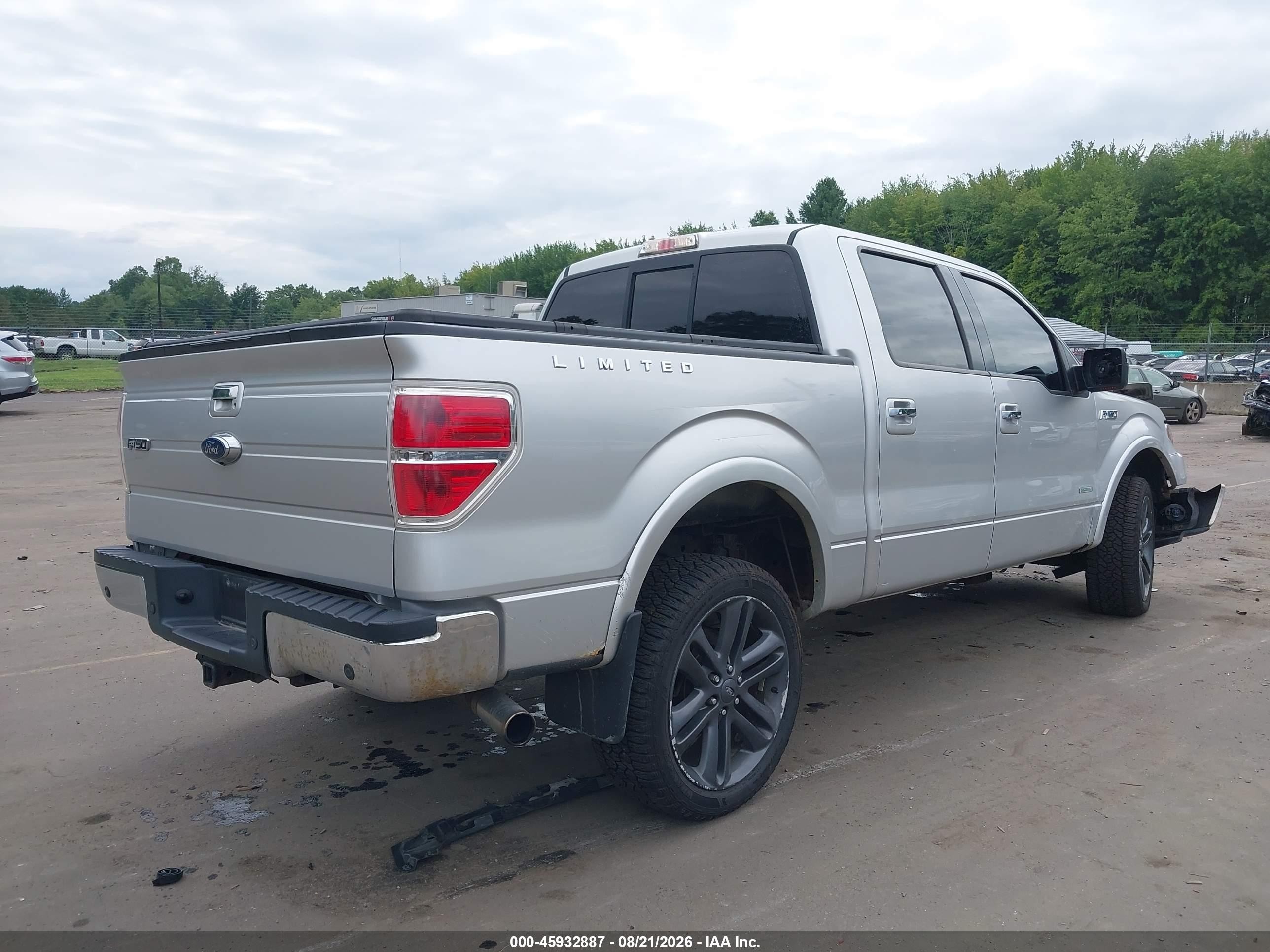2014 Ford F-150 Limited Silver vin: 1FTFW1ET8EFA40221