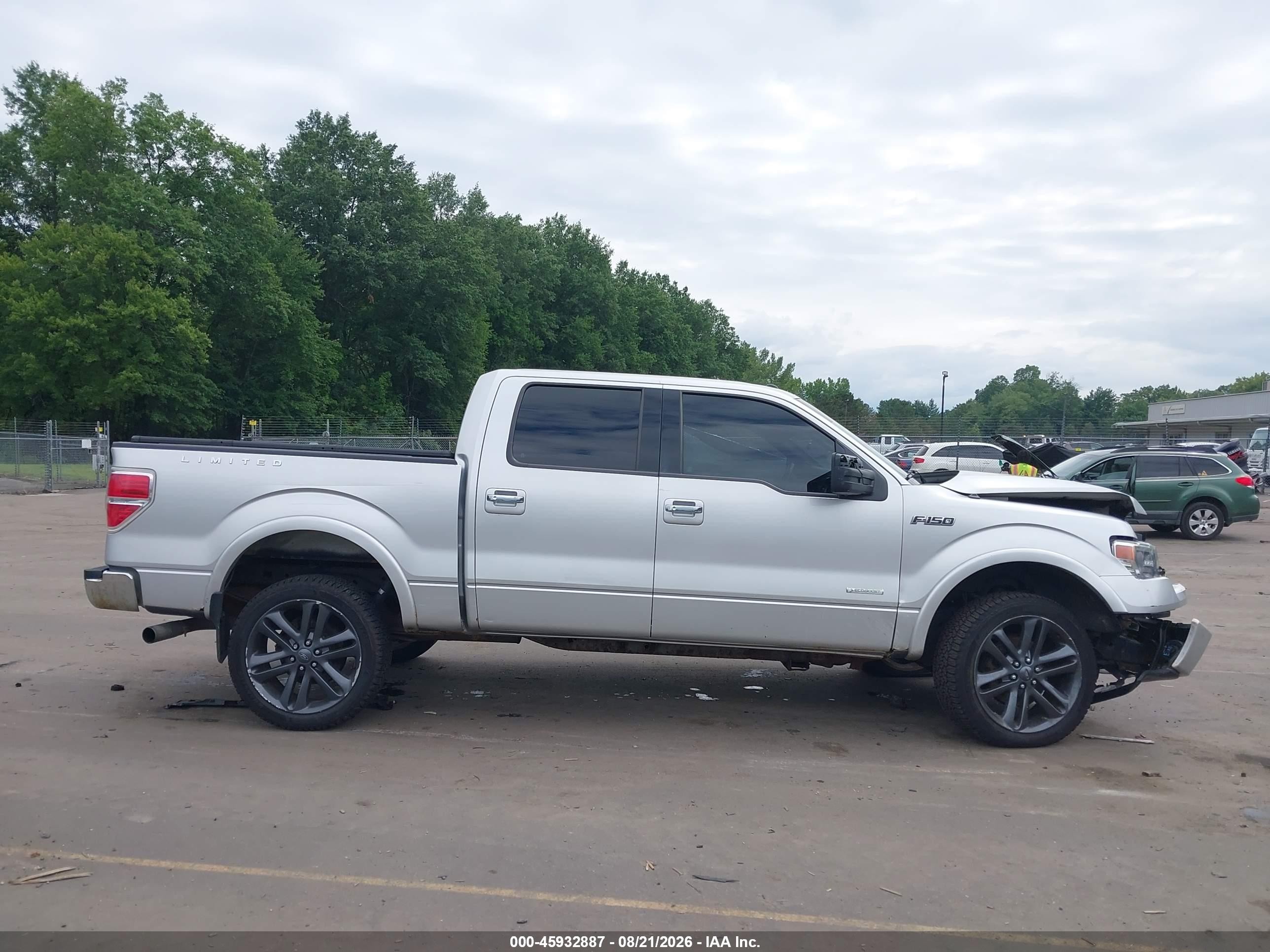 2014 Ford F-150 Limited Silver vin: 1FTFW1ET8EFA40221