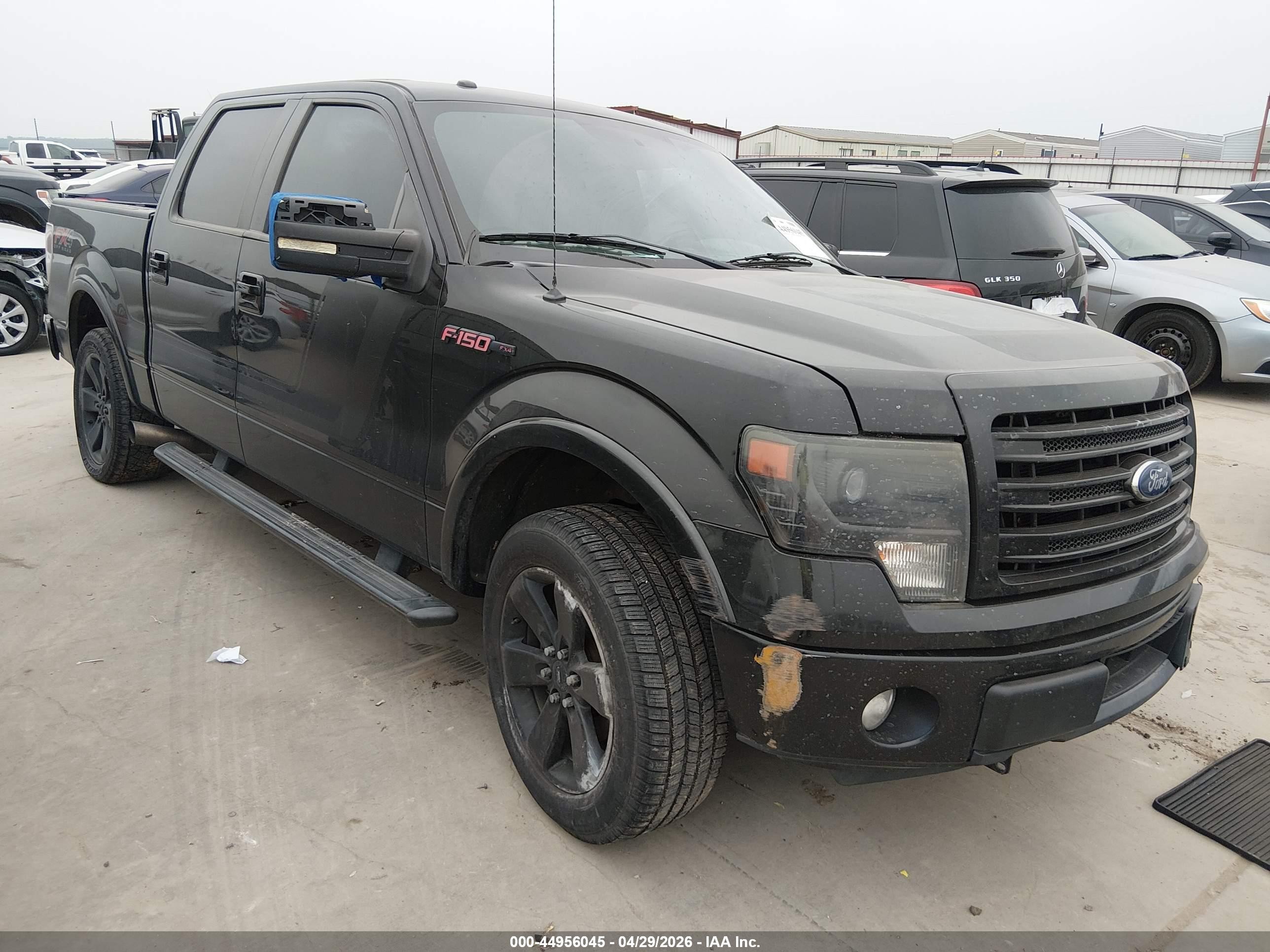 2014 Ford F-150 Fx4 Black vin: 1FTFW1ET8EFA70125