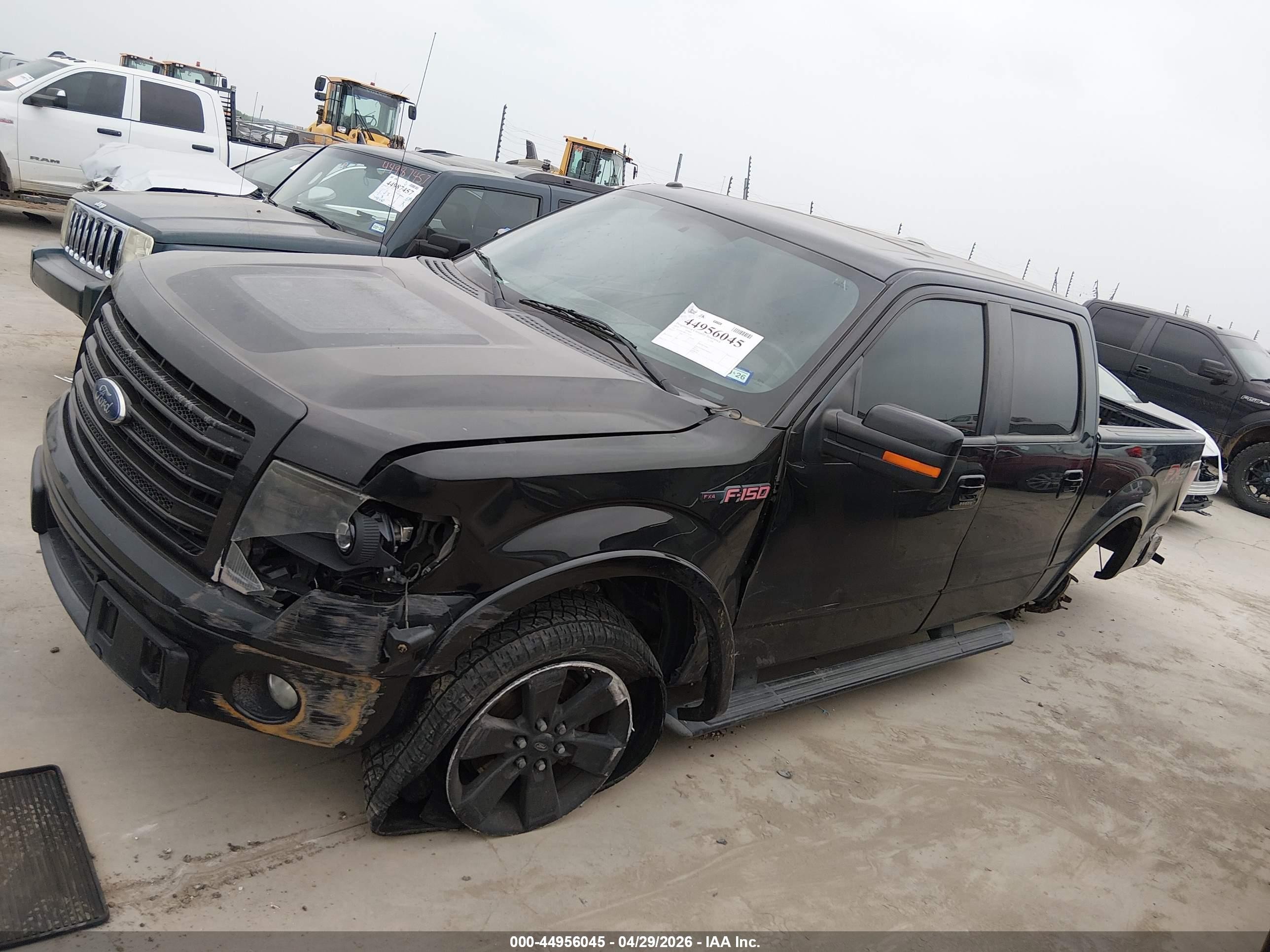 2014 Ford F-150 Fx4 Black vin: 1FTFW1ET8EFA70125