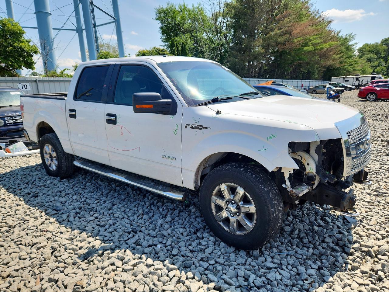 2014 Ford F150 Supercrew White vin: 1FTFW1ET8EFB65932