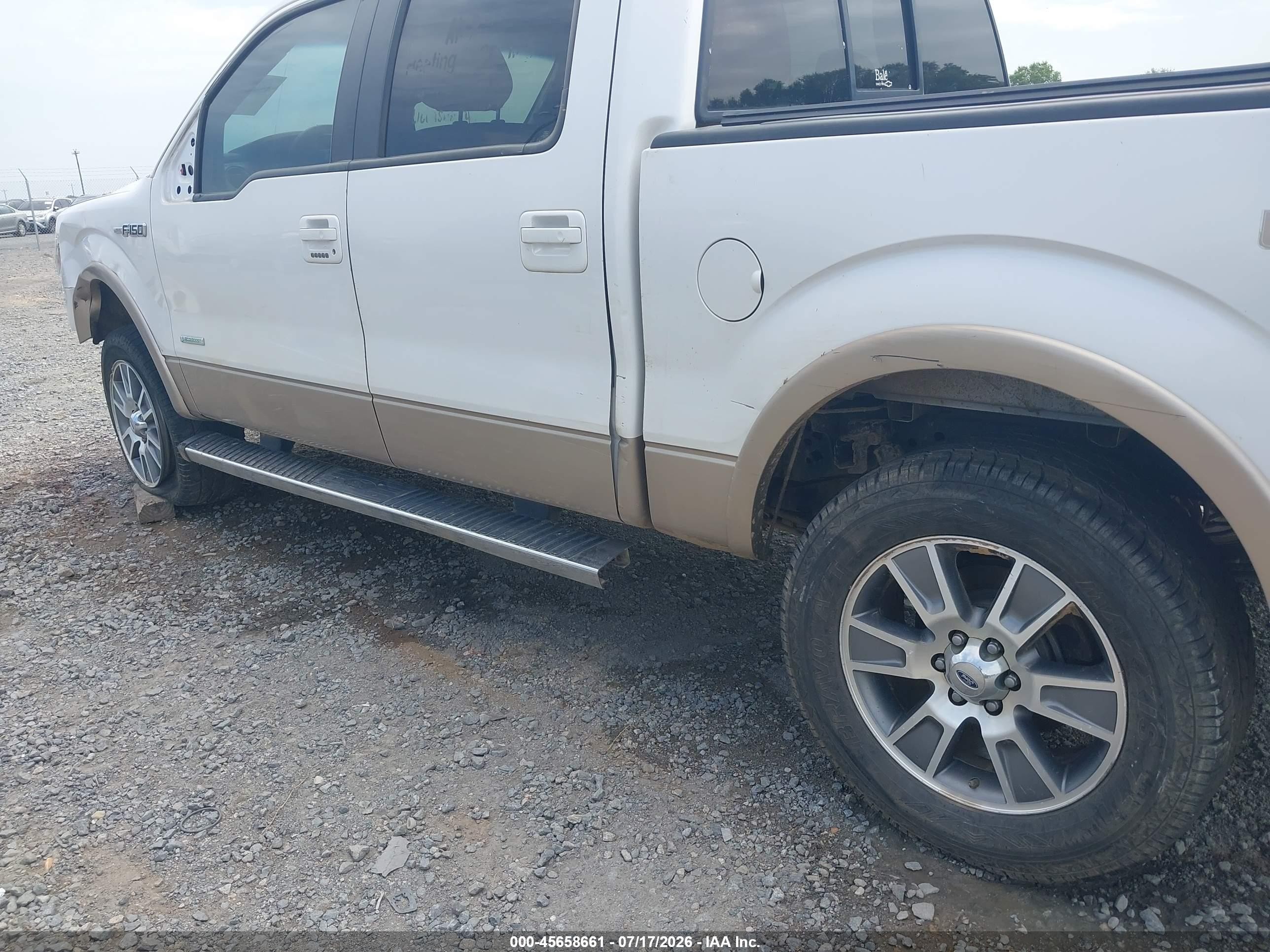 2014 Ford F-150 Lariat White vin: 1FTFW1ET8EKD72117