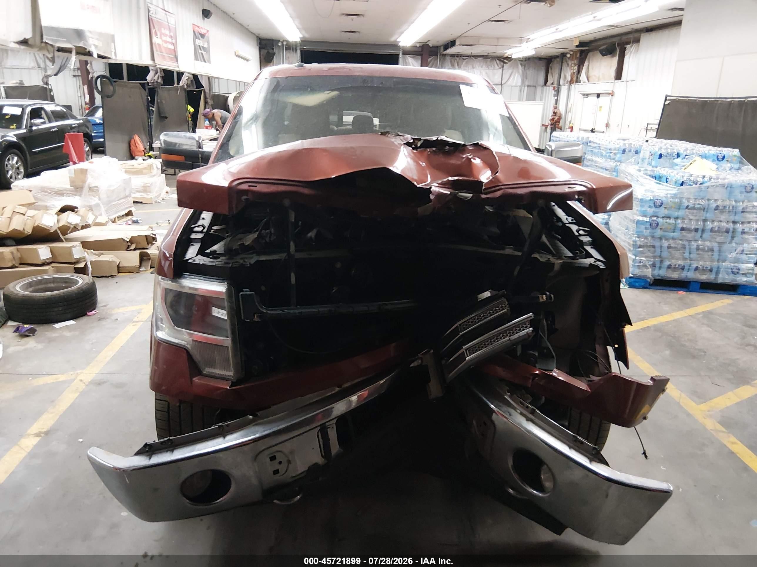 2014 Ford F-150 Lariat Red vin: 1FTFW1ET8EKE68054