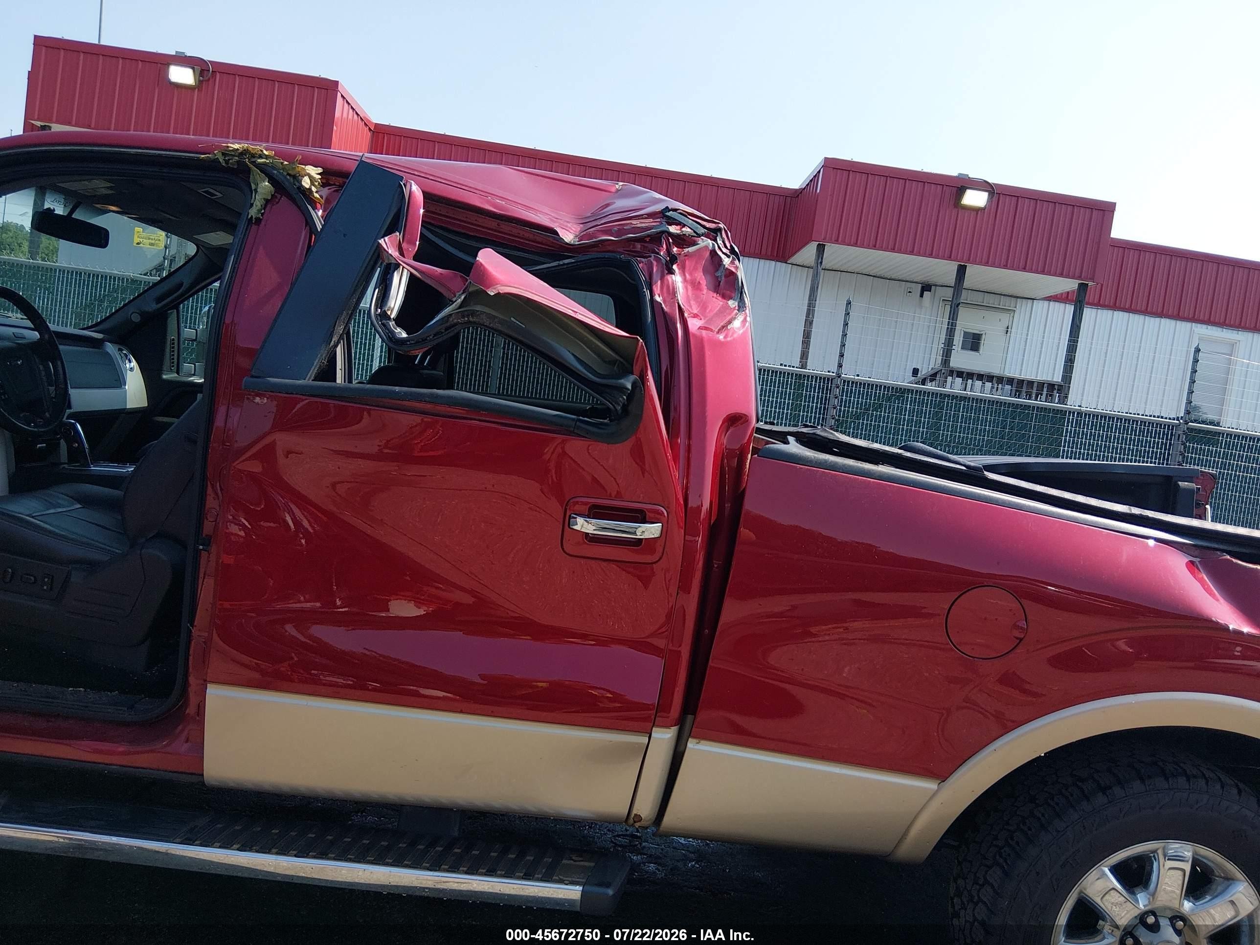 2014 Ford F-150 Lariat Red vin: 1FTFW1ET8EKF52178
