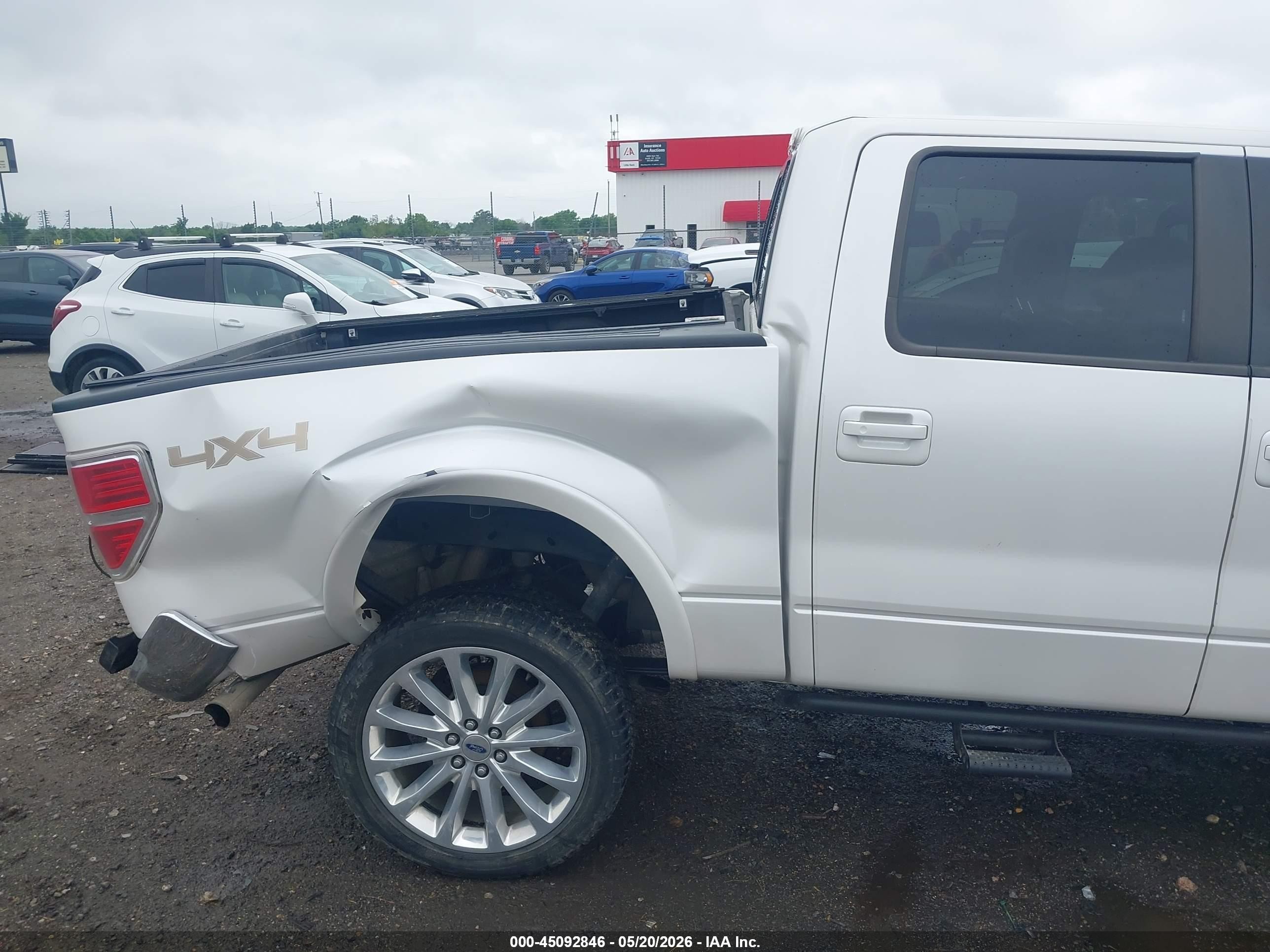 2014 Ford F-150 Lariat White vin: 1FTFW1ET8EKF53640