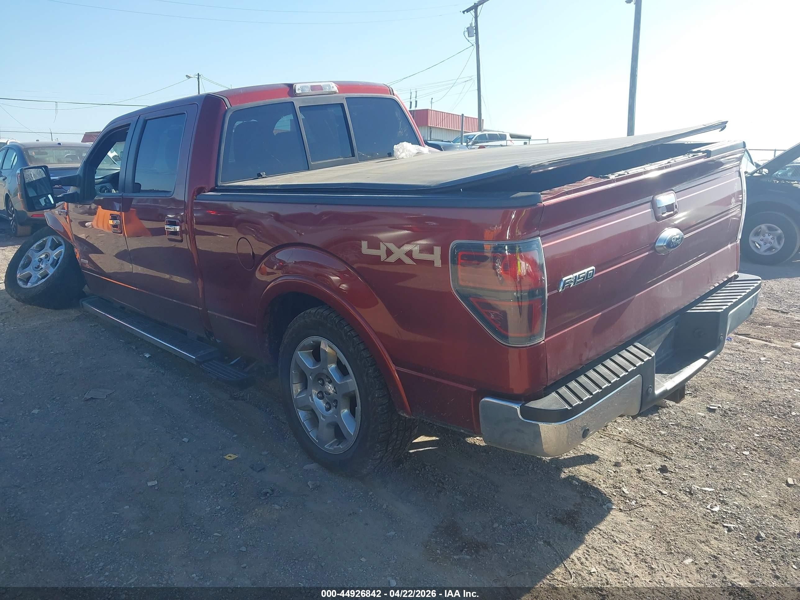 2014 Ford F-150 Lariat Red vin: 1FTFW1ET8EKF70499