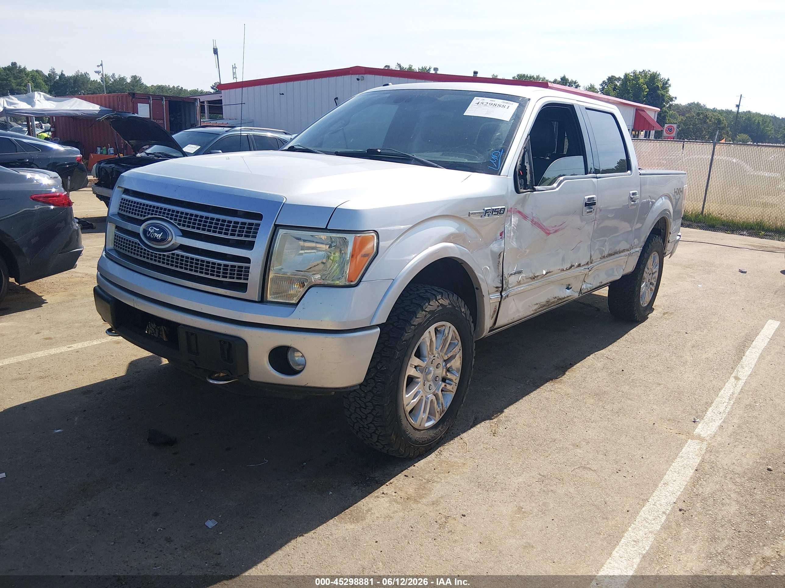 2011 Ford F-150 Platinum Silver vin: 1FTFW1ET9BFA93652