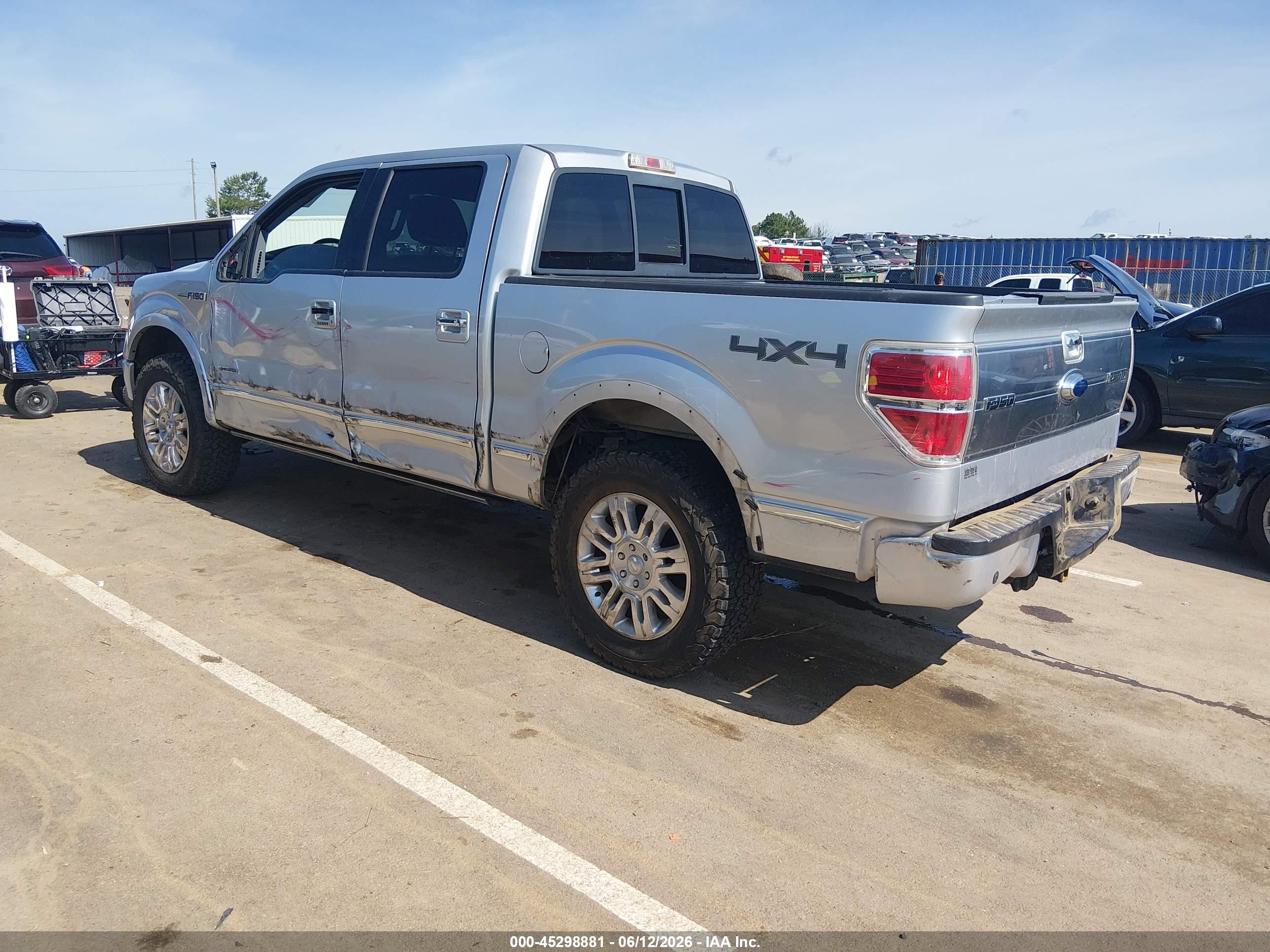 2011 Ford F-150 Platinum Silver vin: 1FTFW1ET9BFA93652