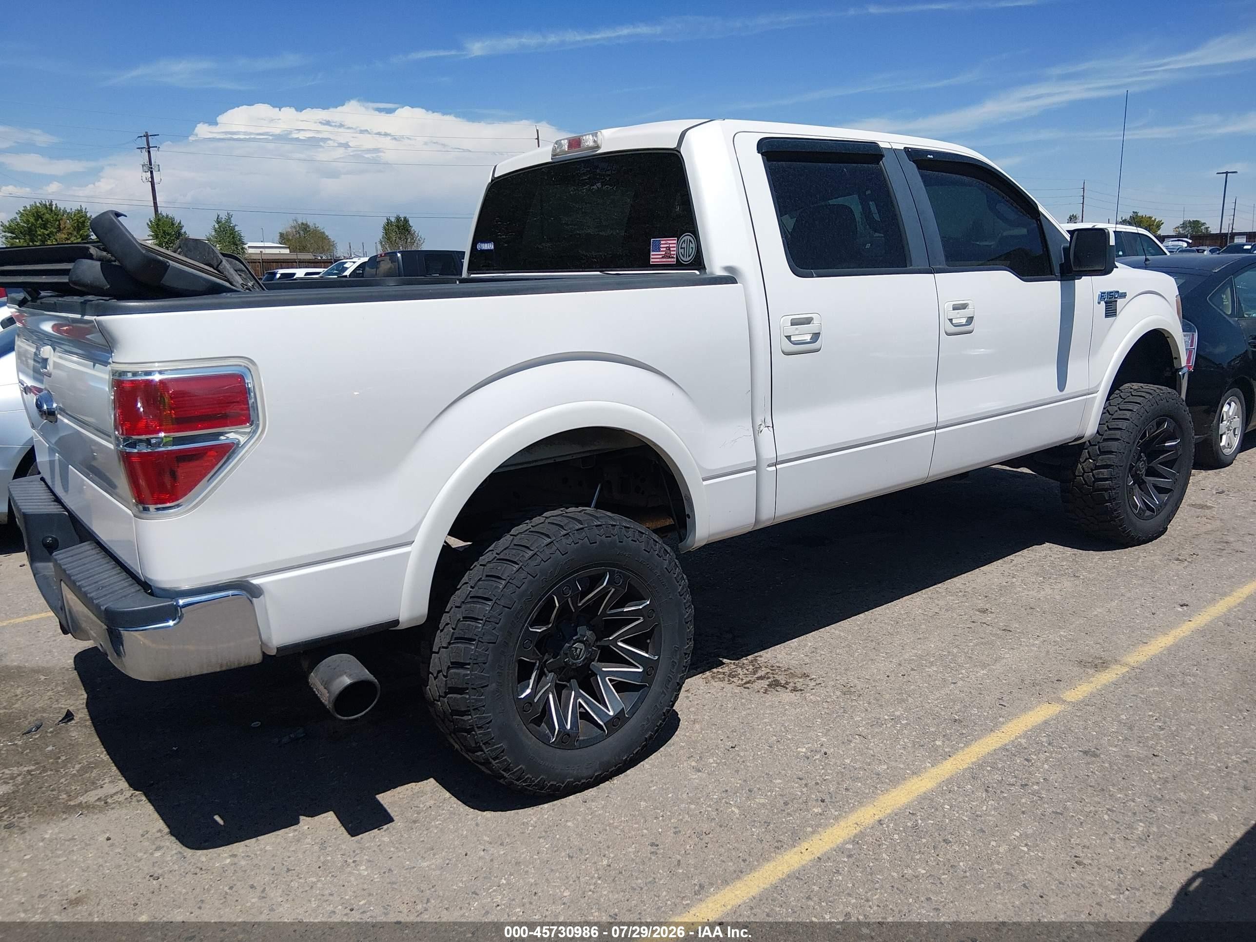 2011 Ford F-150 Lariat White vin: 1FTFW1ET9BFB80743
