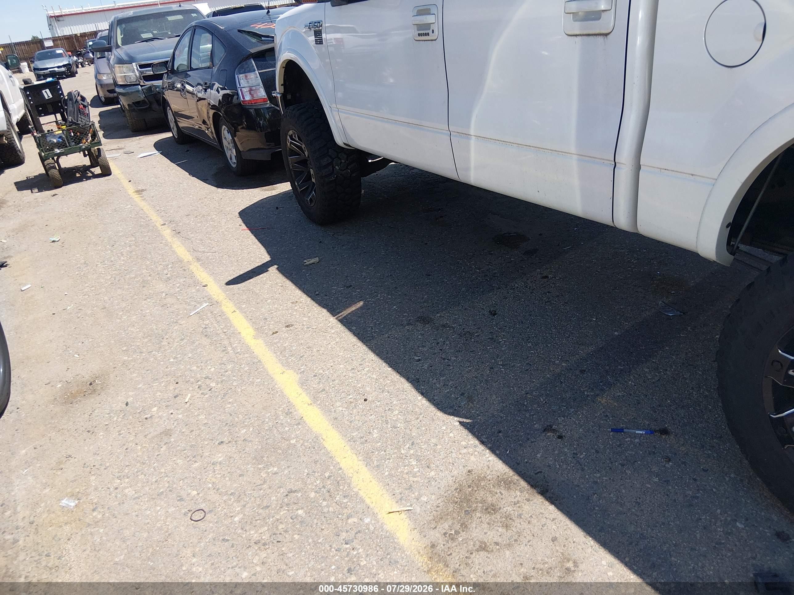 2011 Ford F-150 Lariat White vin: 1FTFW1ET9BFB80743