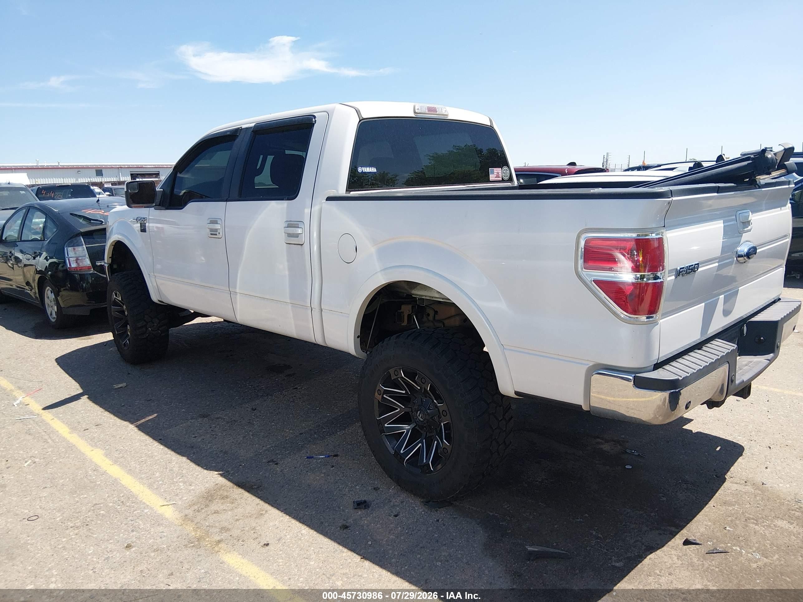 2011 Ford F-150 Lariat White vin: 1FTFW1ET9BFB80743