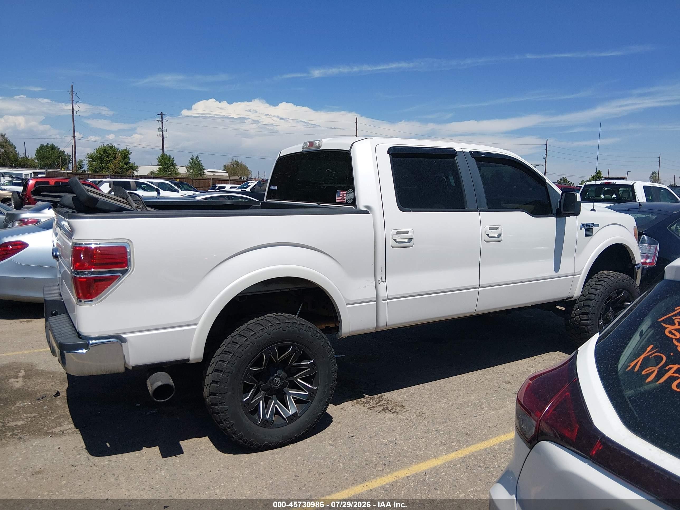 2011 Ford F-150 Lariat White vin: 1FTFW1ET9BFB80743