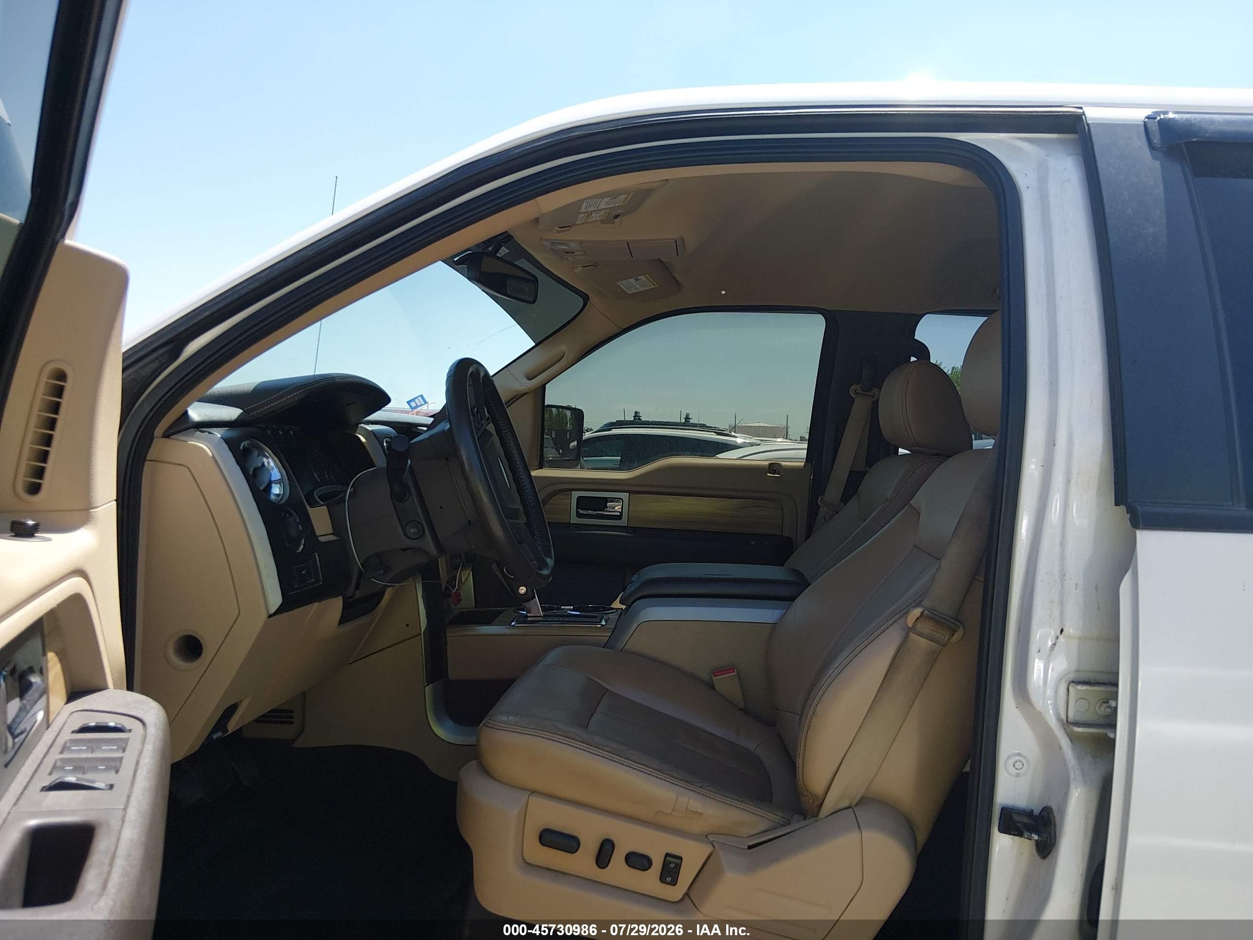 2011 Ford F-150 Lariat White vin: 1FTFW1ET9BFB80743