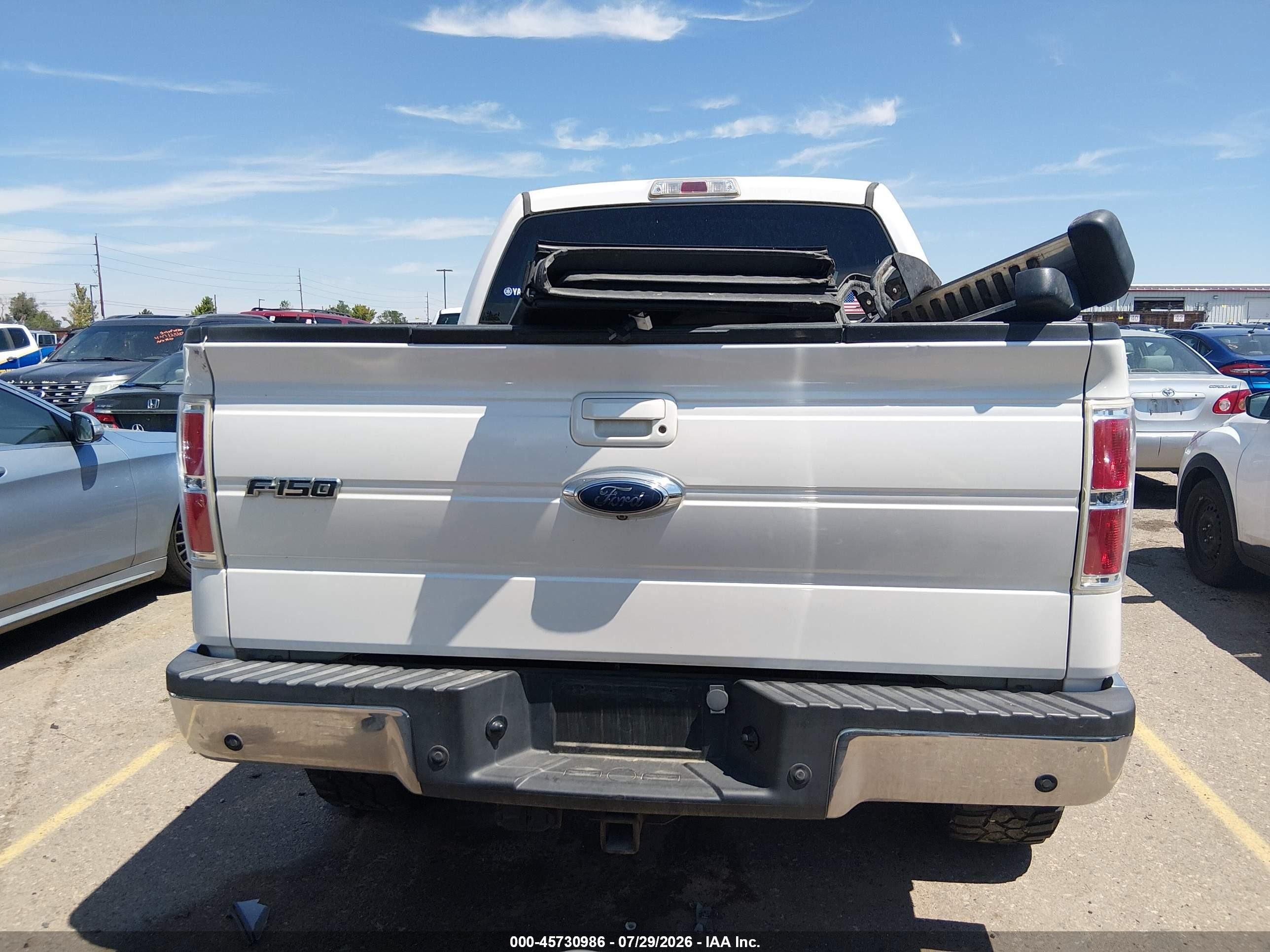 2011 Ford F-150 Lariat White vin: 1FTFW1ET9BFB80743
