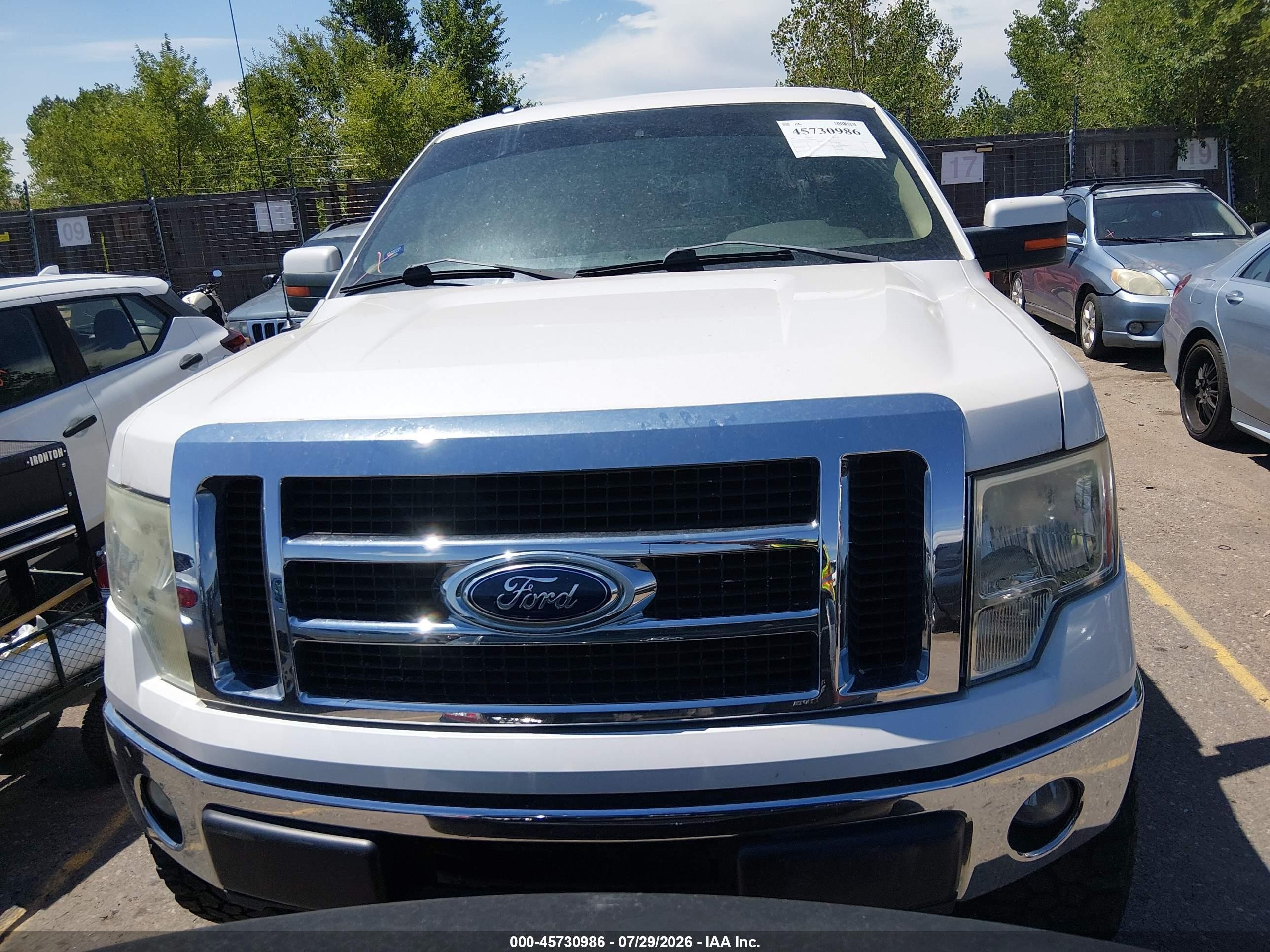 2011 Ford F-150 Lariat White vin: 1FTFW1ET9BFB80743