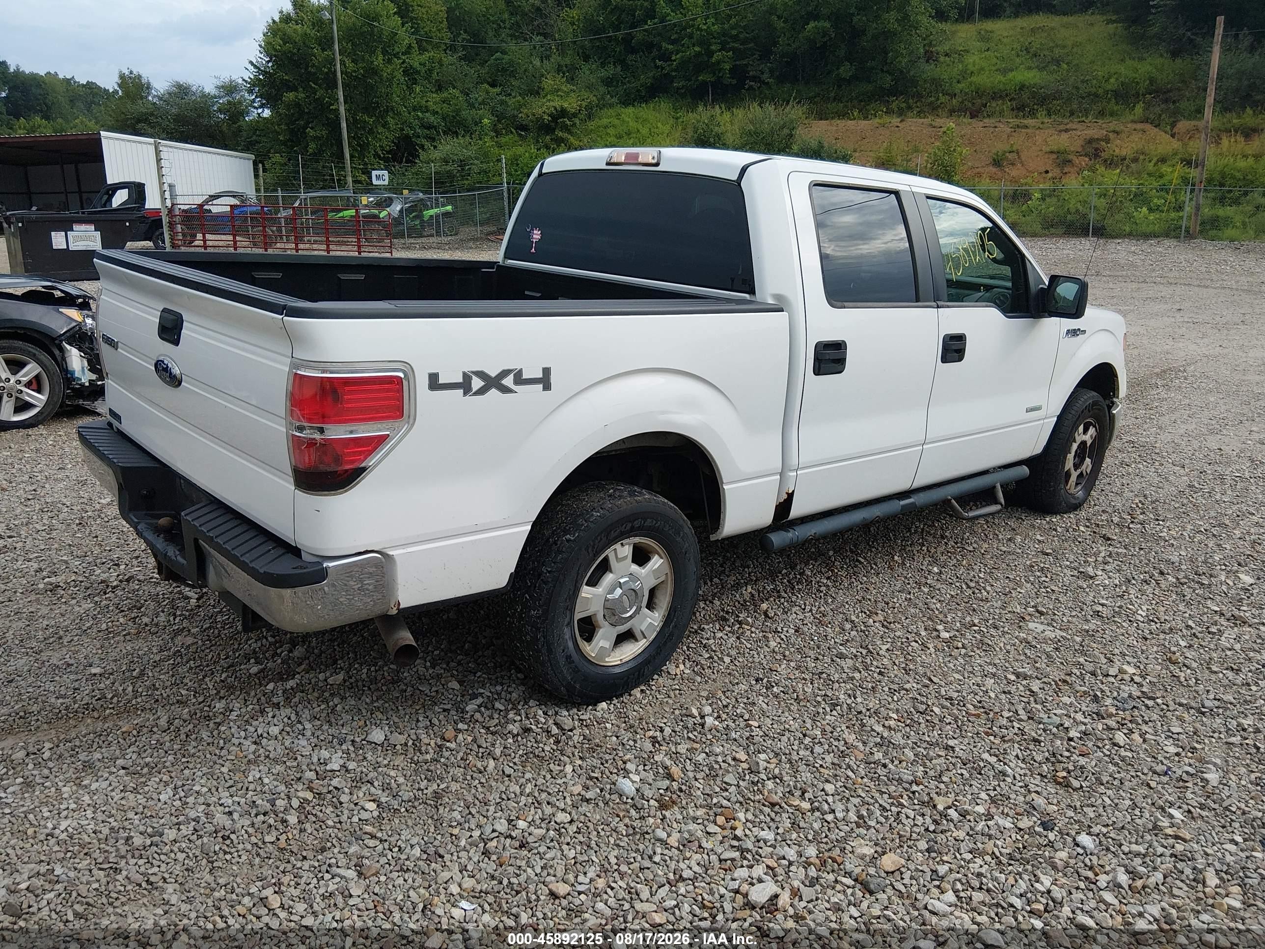 2011 Ford F-150 Xlt White vin: 1FTFW1ET9BFB93024