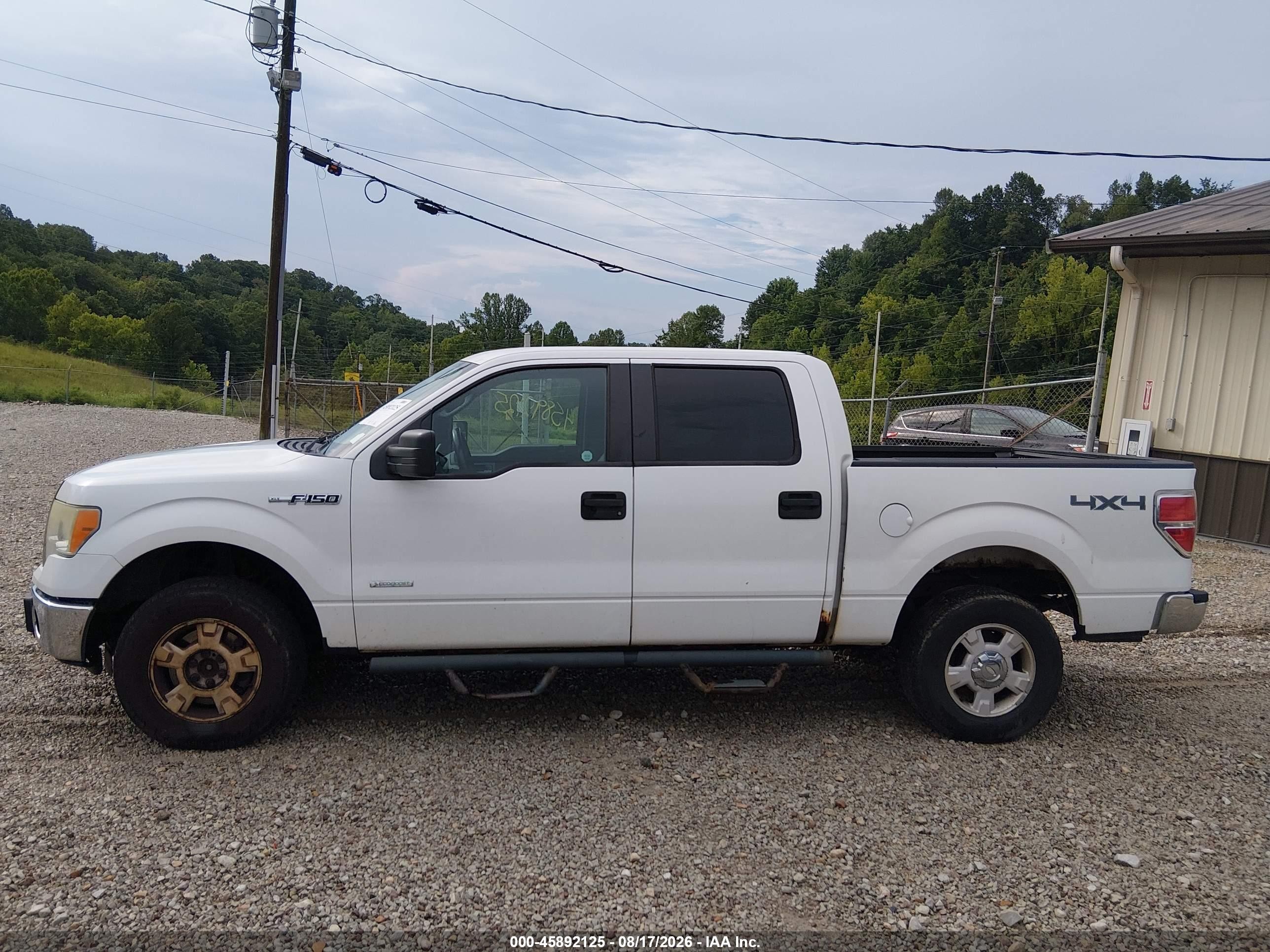 2011 Ford F-150 Xlt White vin: 1FTFW1ET9BFB93024