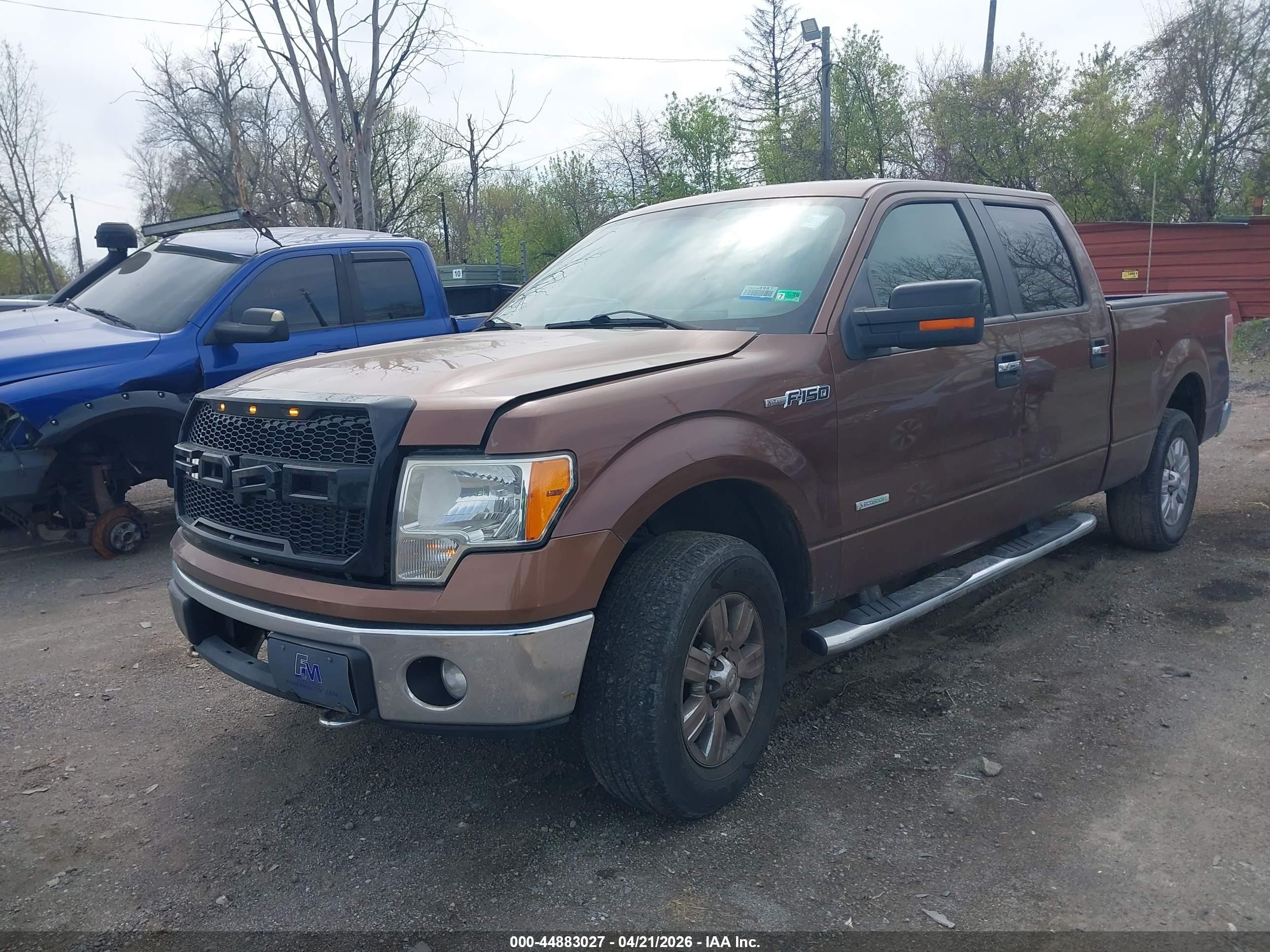 2011 Ford F-150 Xlt Brown vin: 1FTFW1ET9BFC24949
