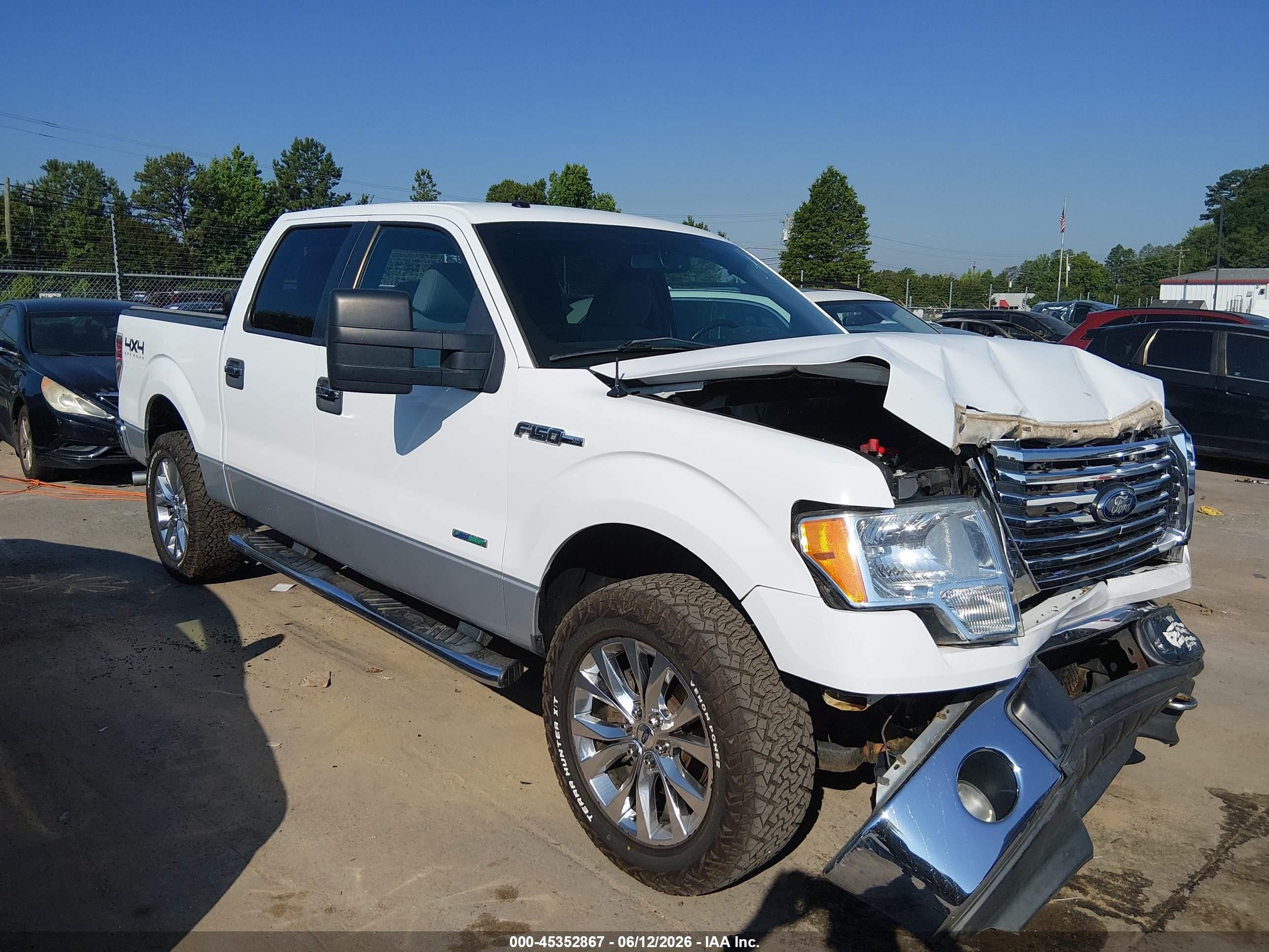 2011 Ford F-150 Xlt Белый vin: 1FTFW1ET9BFD20516