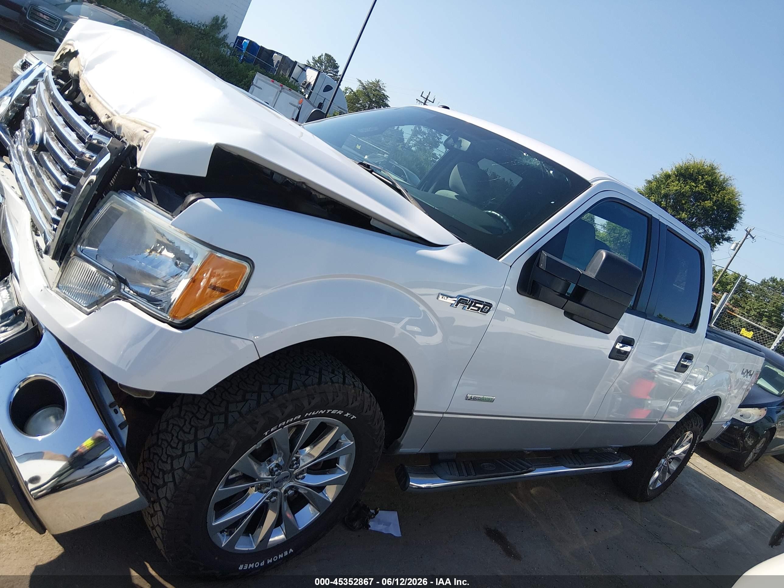 2011 Ford F-150 Xlt Белый vin: 1FTFW1ET9BFD20516