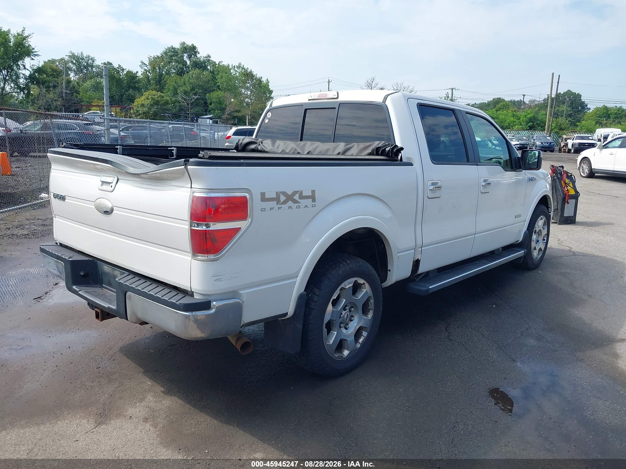 2011 Ford F-150 Lariat Белый vin: 1FTFW1ET9BFD24405