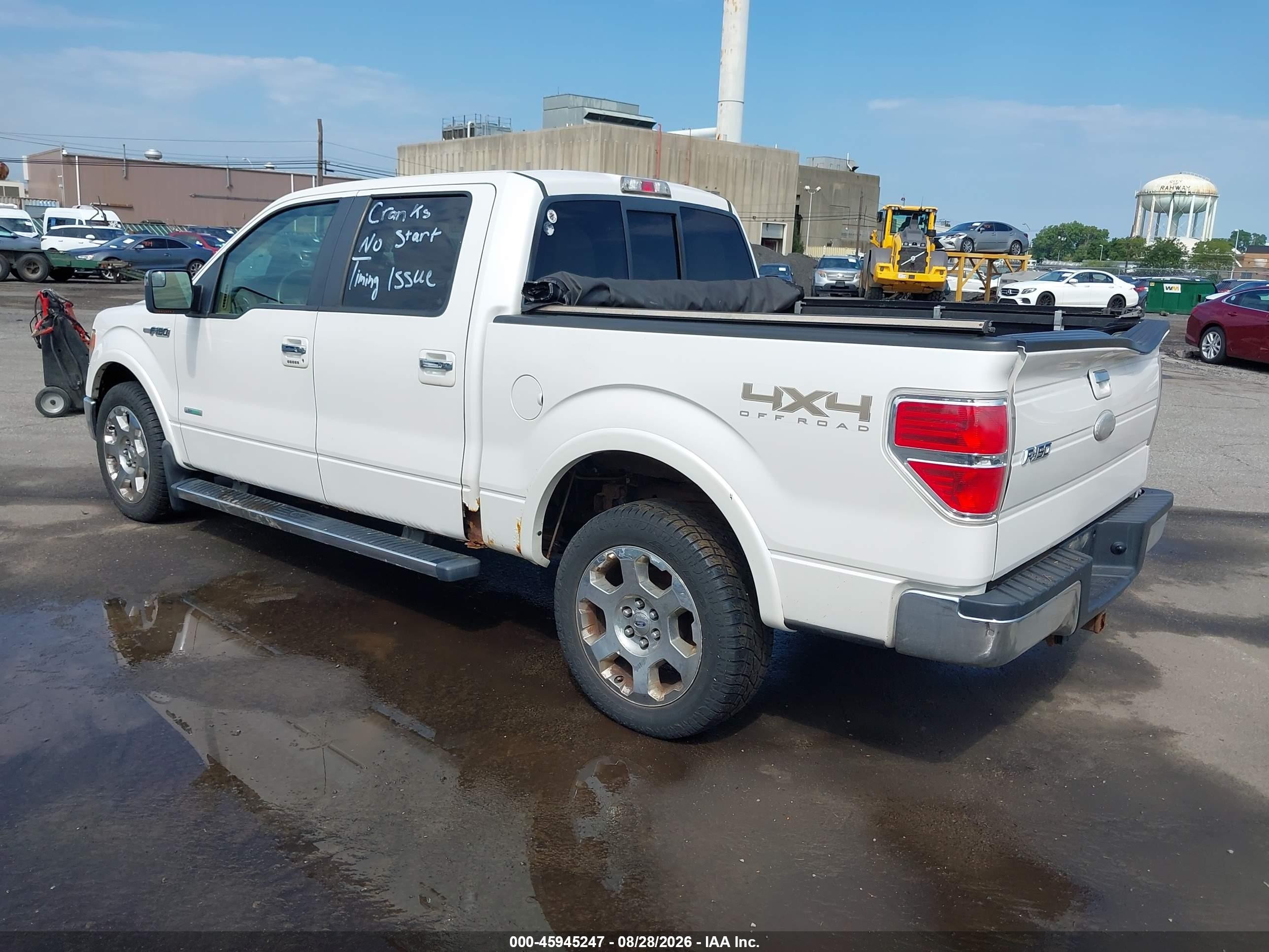2011 Ford F-150 Lariat Белый vin: 1FTFW1ET9BFD24405
