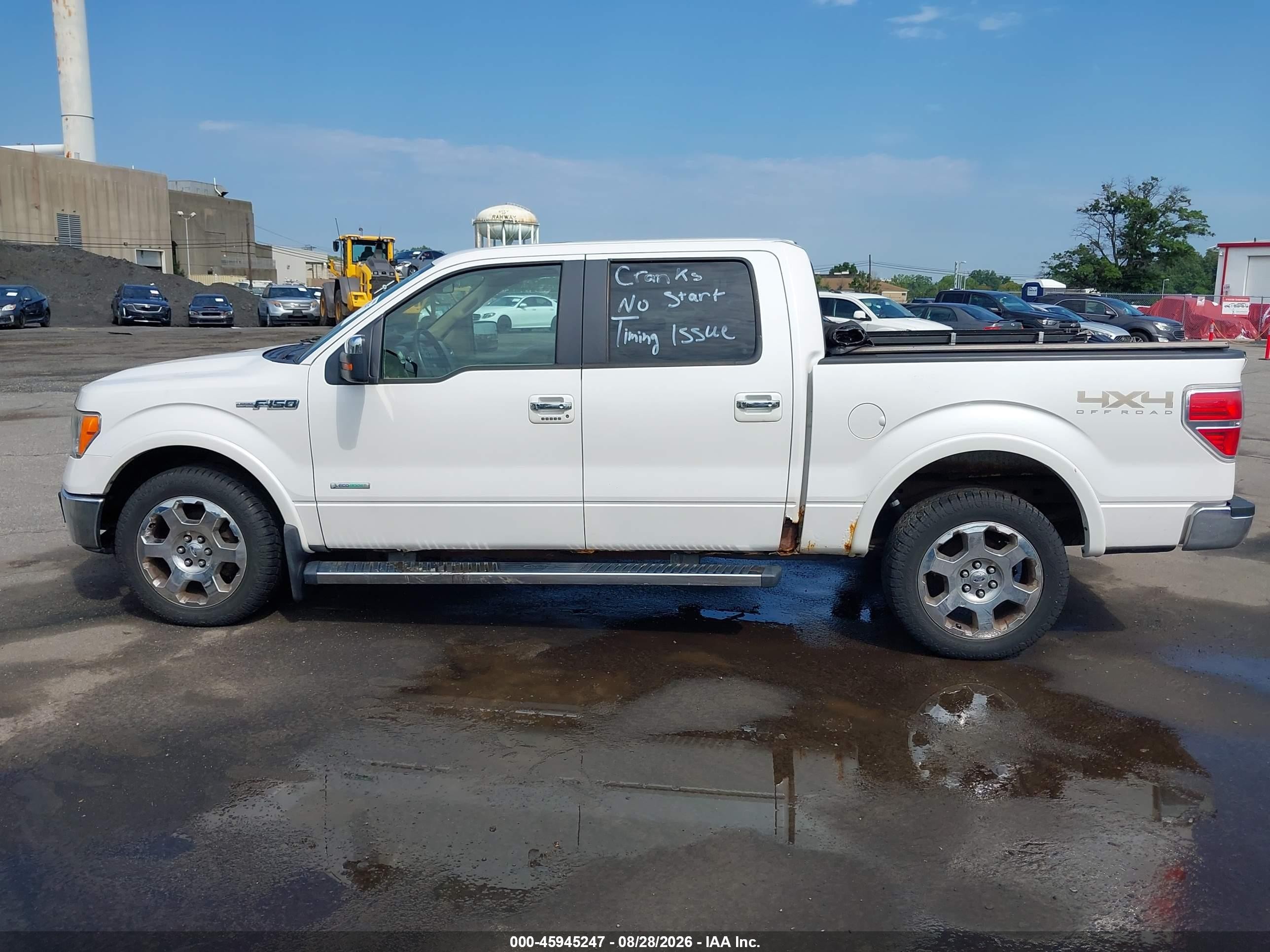 2011 Ford F-150 Lariat Белый vin: 1FTFW1ET9BFD24405