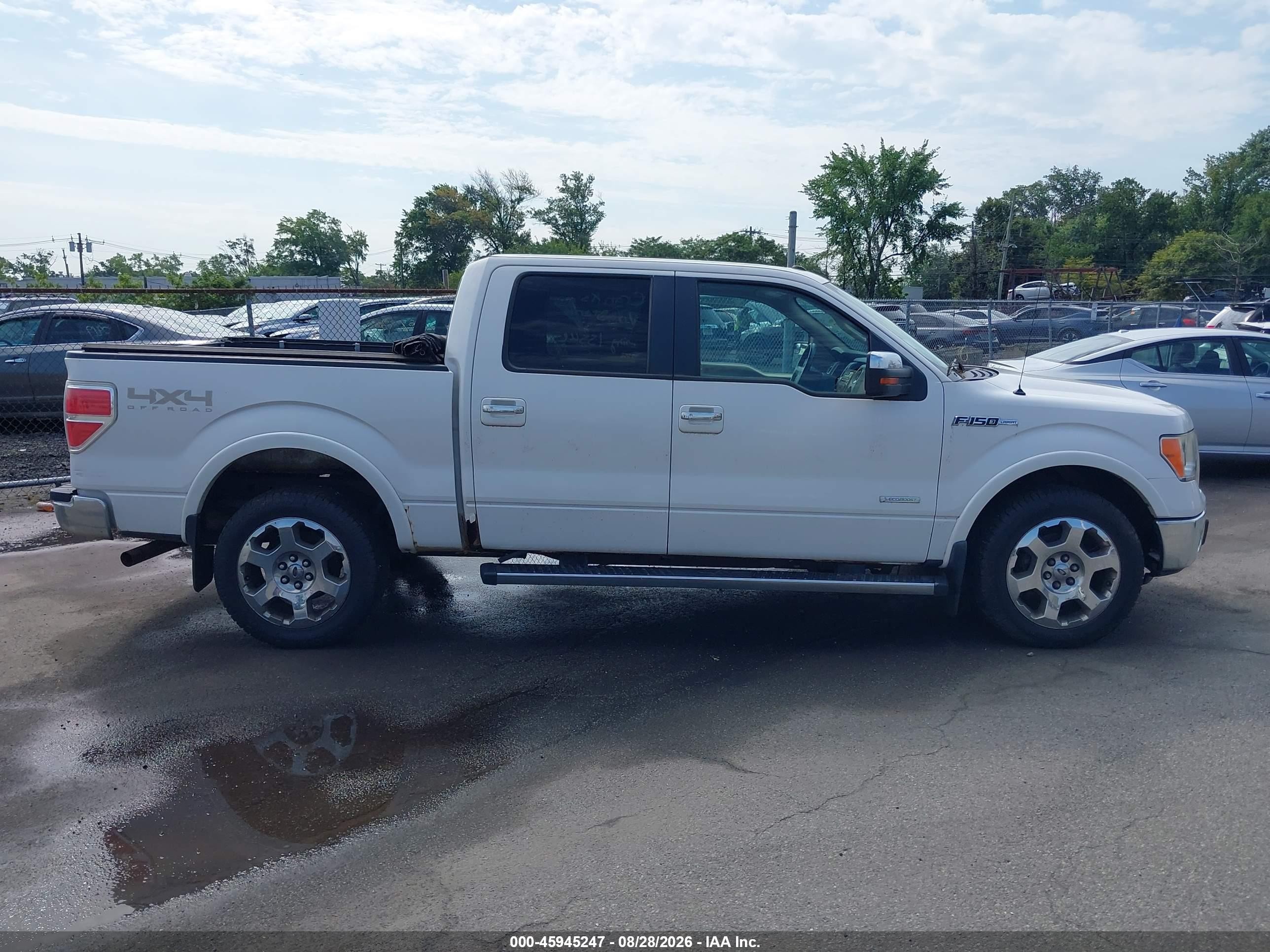 2011 Ford F-150 Lariat Белый vin: 1FTFW1ET9BFD24405