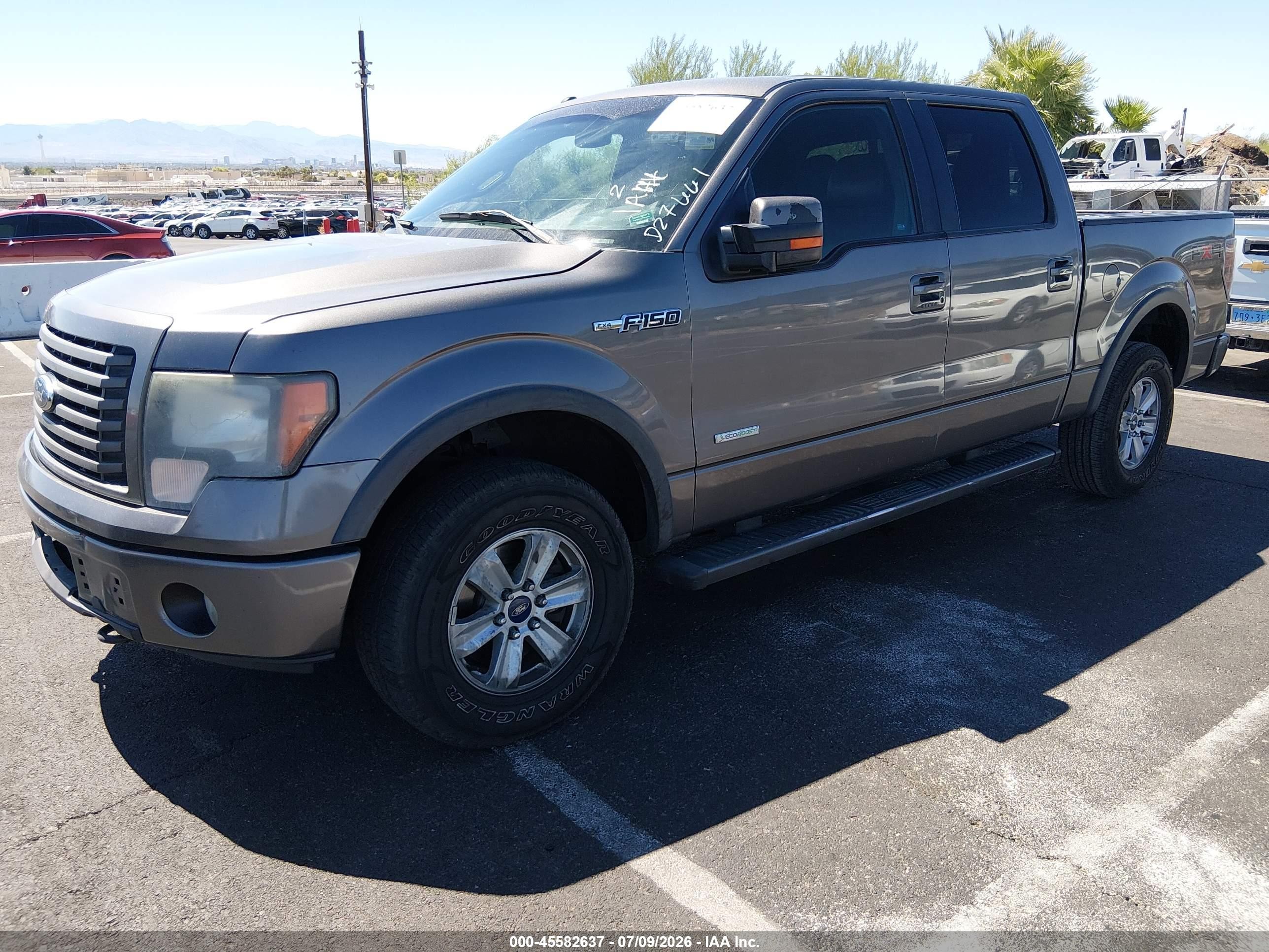 2011 Ford F-150 Fx4 Gray vin: 1FTFW1ET9BFD27661