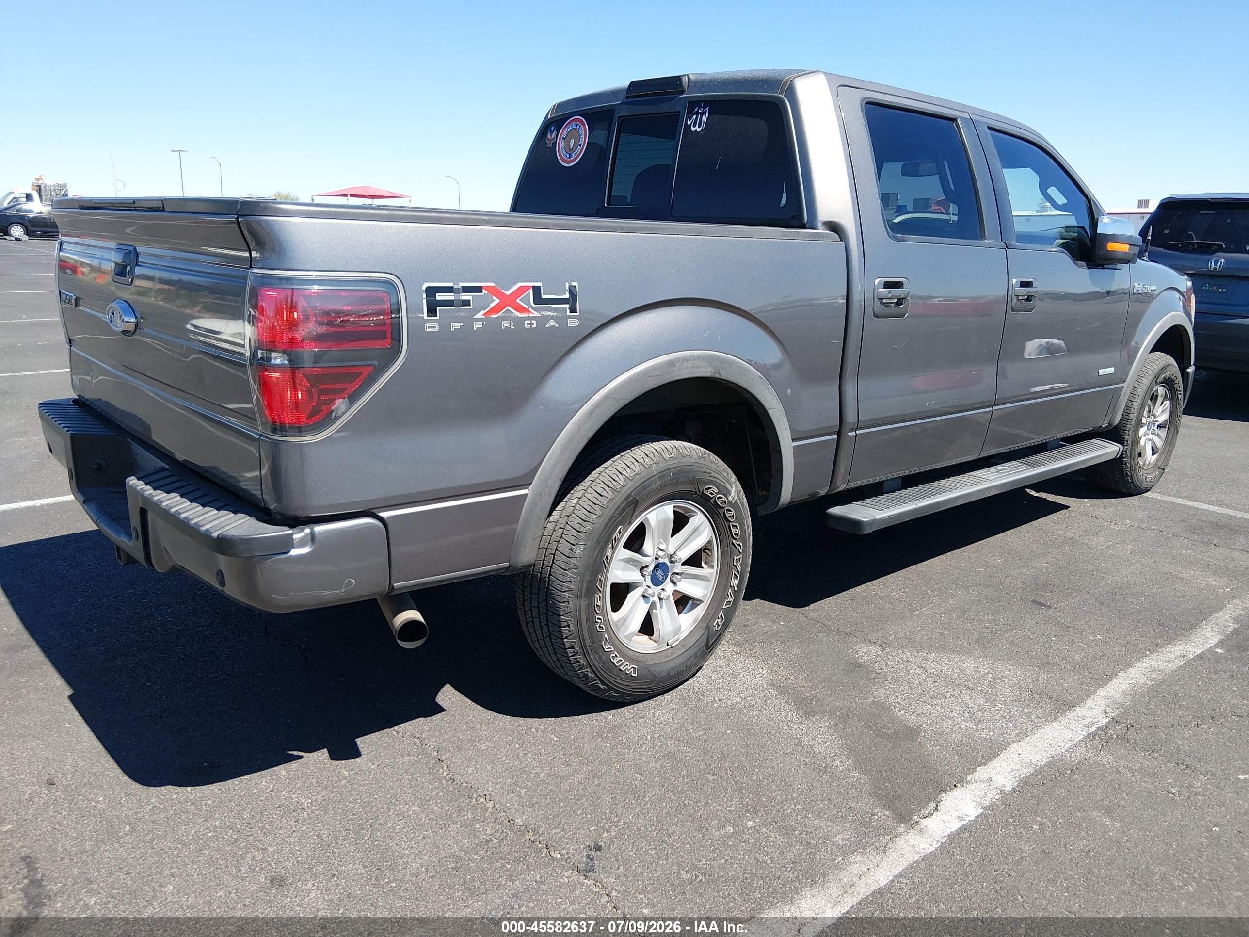 2011 Ford F-150 Fx4 Gray vin: 1FTFW1ET9BFD27661
