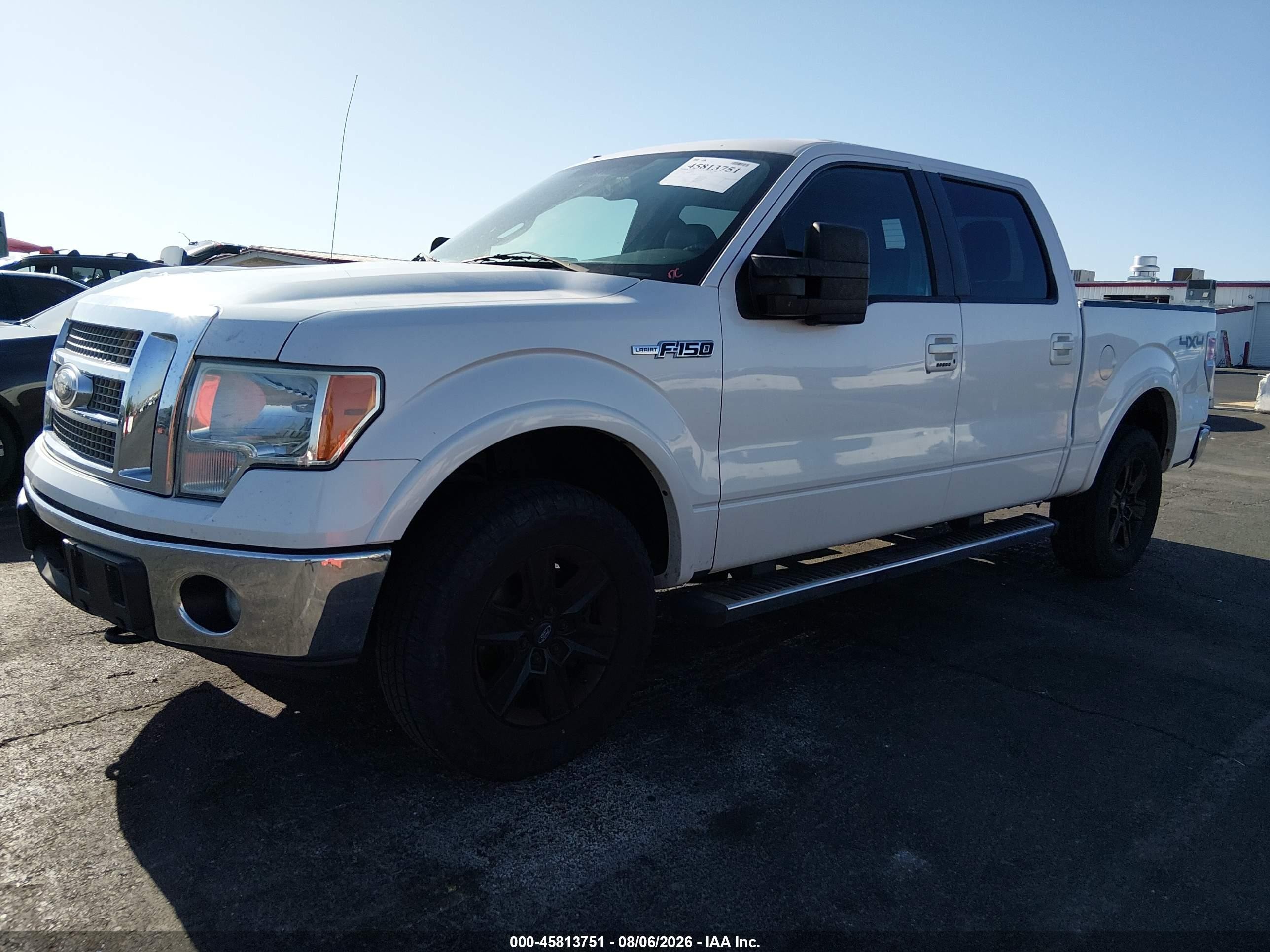 2011 Ford F-150 Lariat Белый vin: 1FTFW1ET9BKD64474