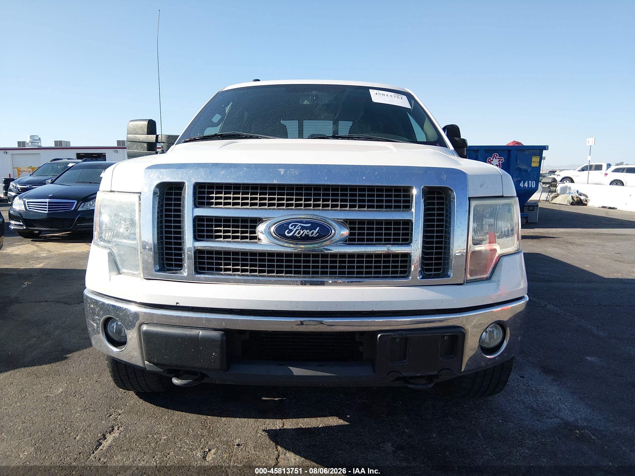 2011 Ford F-150 Lariat Белый vin: 1FTFW1ET9BKD64474