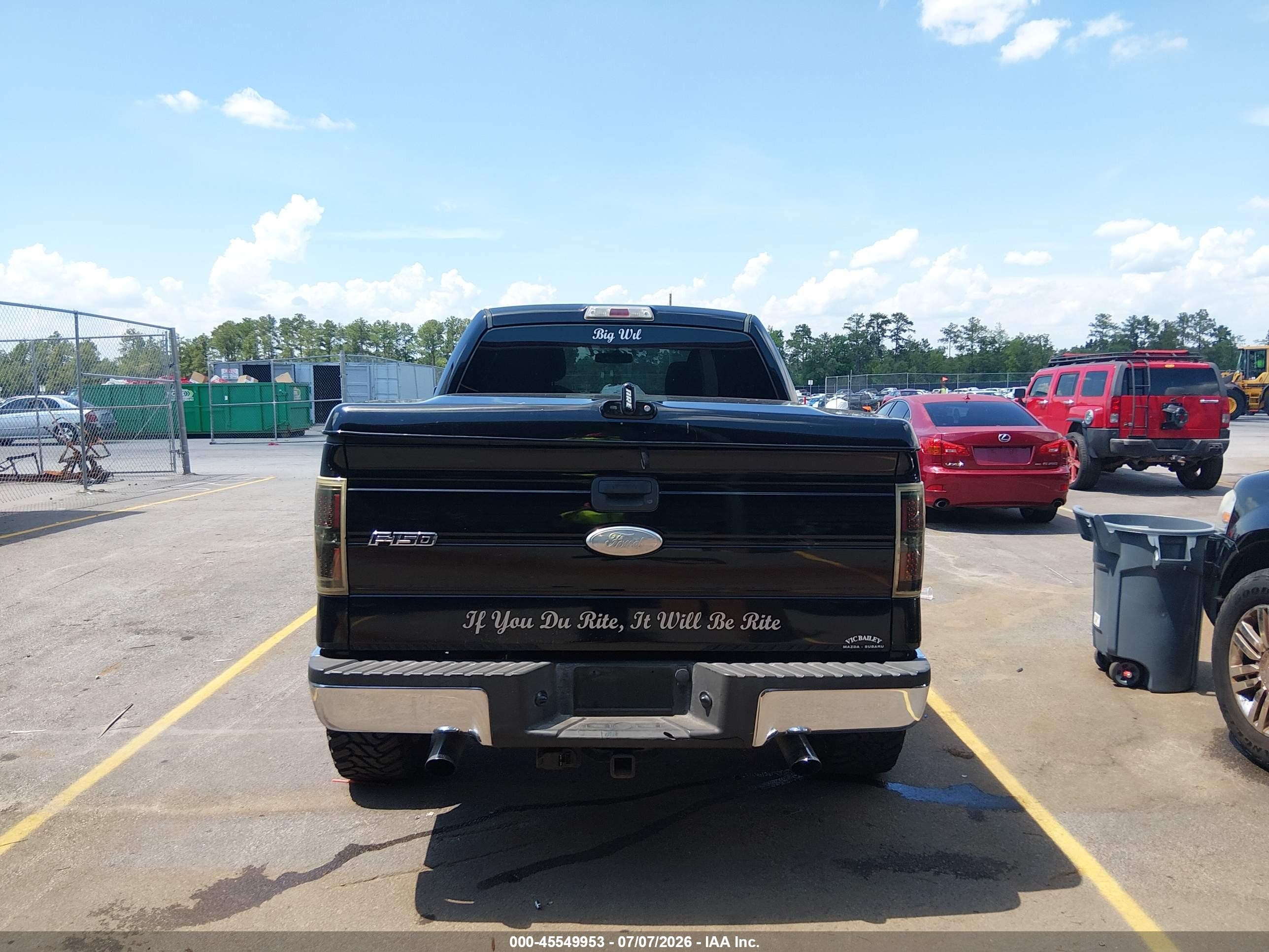 2011 Ford F-150 Xlt Black vin: 1FTFW1ET9BKE10885