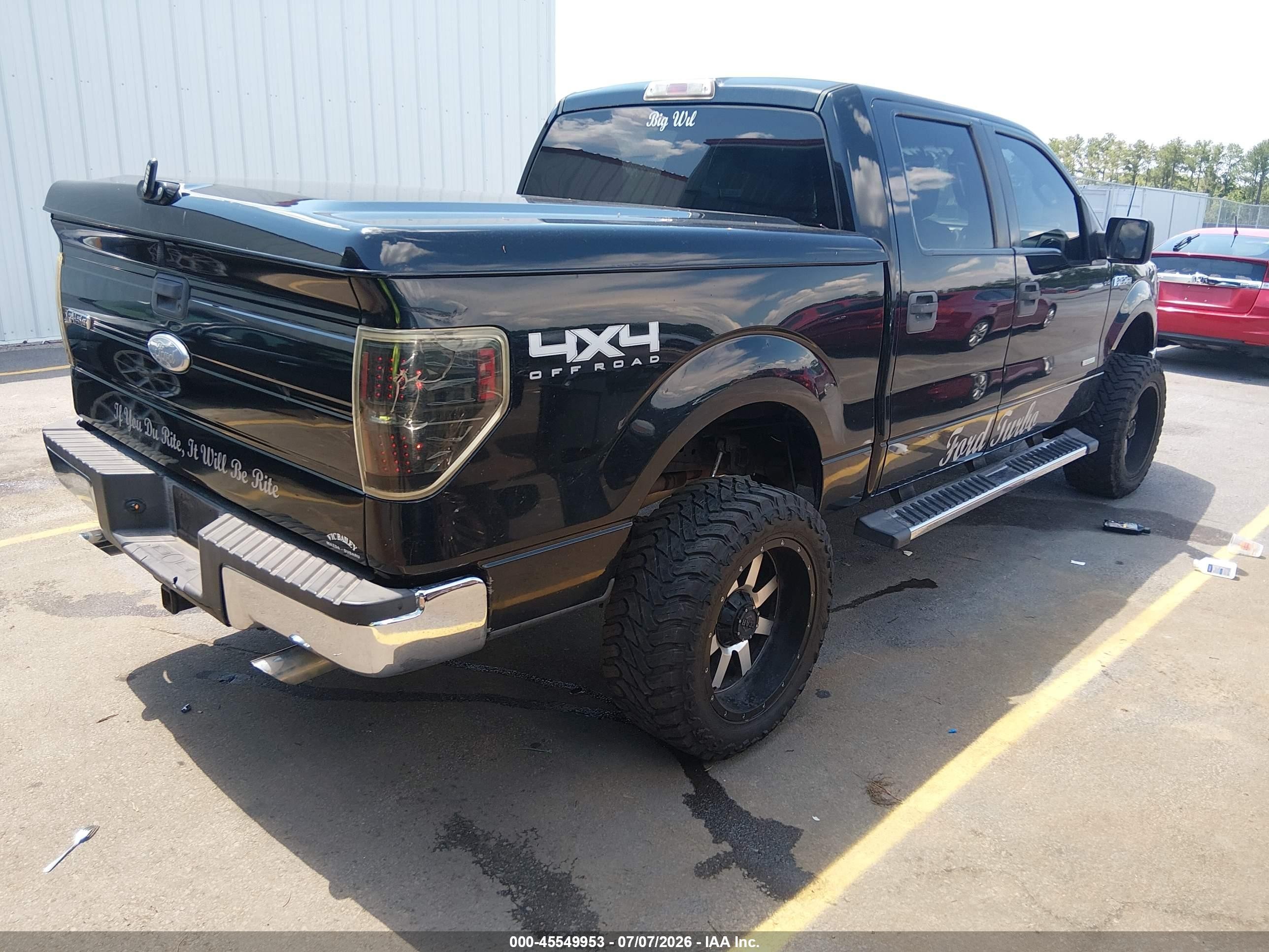 2011 Ford F-150 Xlt Black vin: 1FTFW1ET9BKE10885