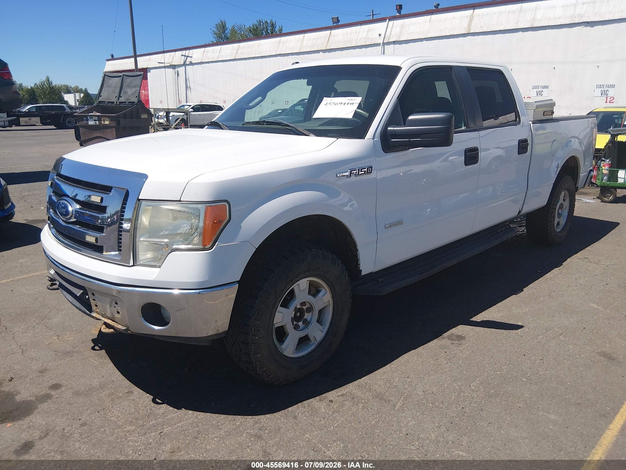 2011 Ford F-150 Fx4/king Ranch/lariat/platinum/xlt White vin: 1FTFW1ET9BKE19022