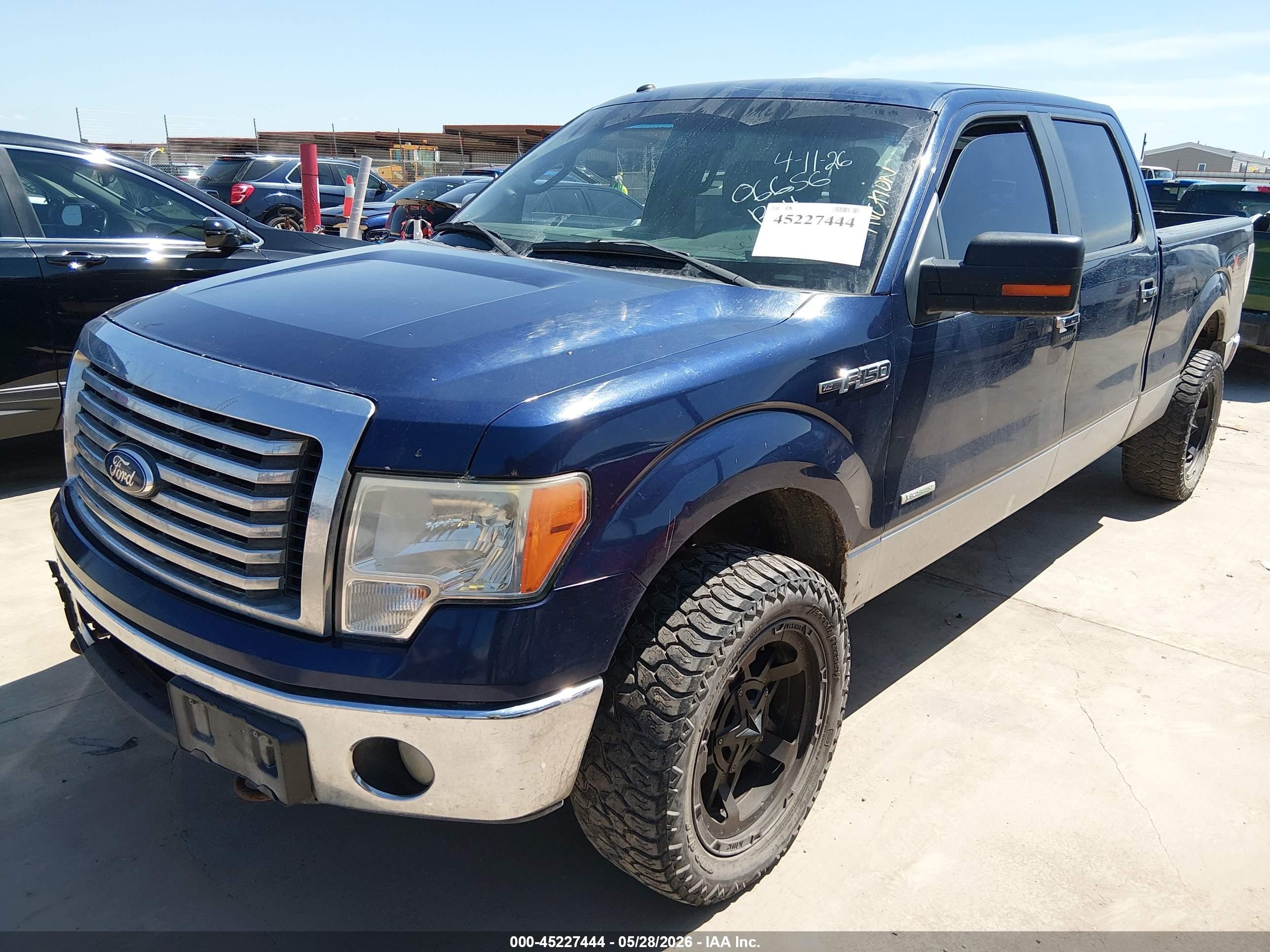 2012 Ford F-150 Xlt Синий vin: 1FTFW1ET9CFA06656