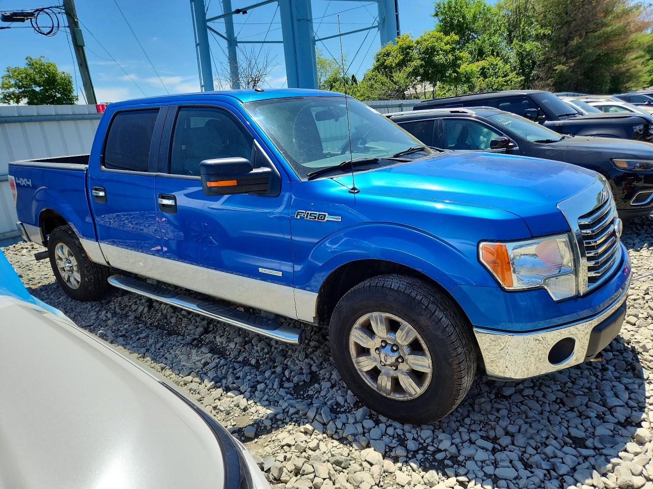 2012 Ford F150 Supercrew Blue vin: 1FTFW1ET9CFA16846