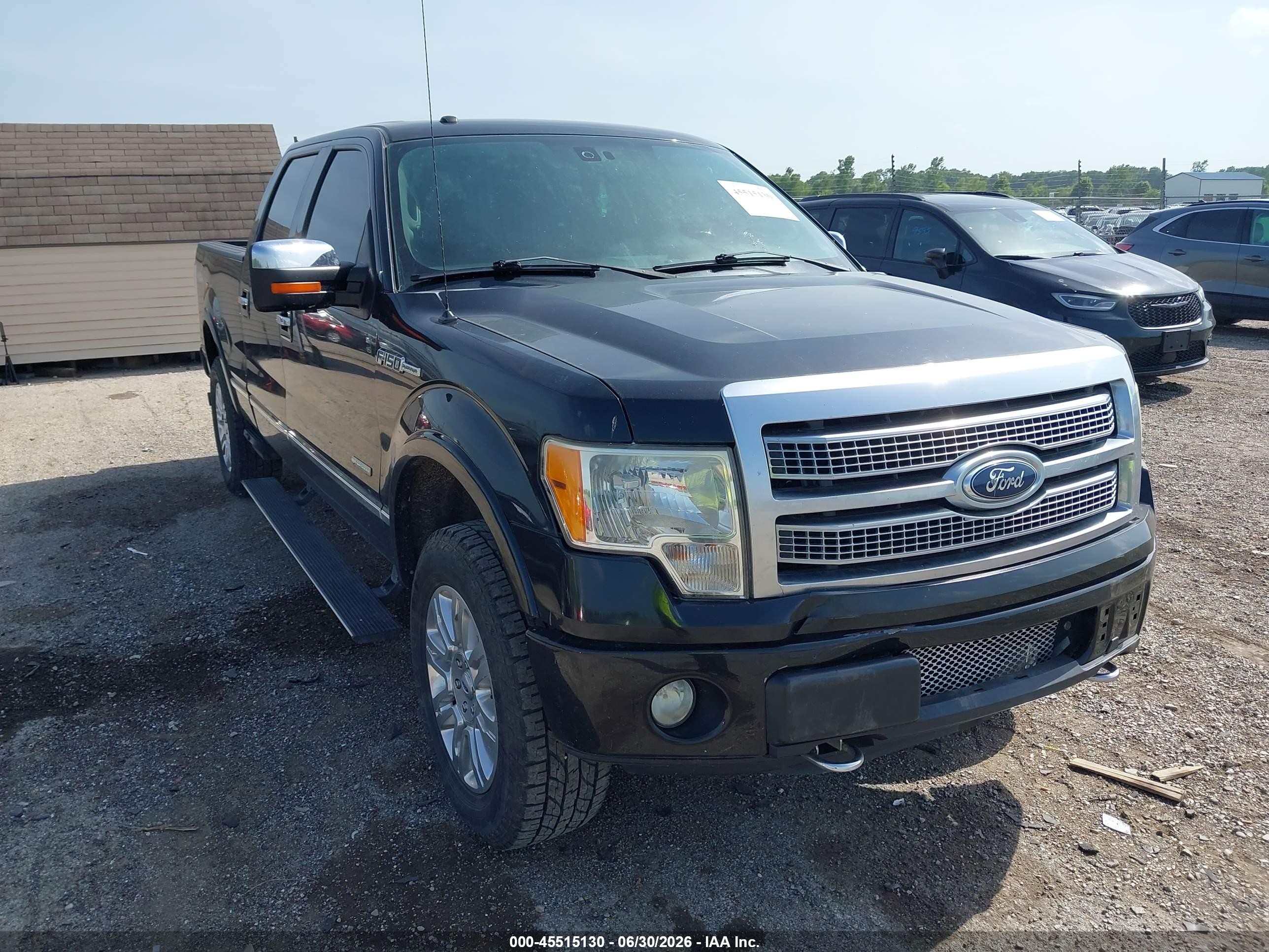 2012 Ford F-150 Platinum Black vin: 1FTFW1ET9CFA43352
