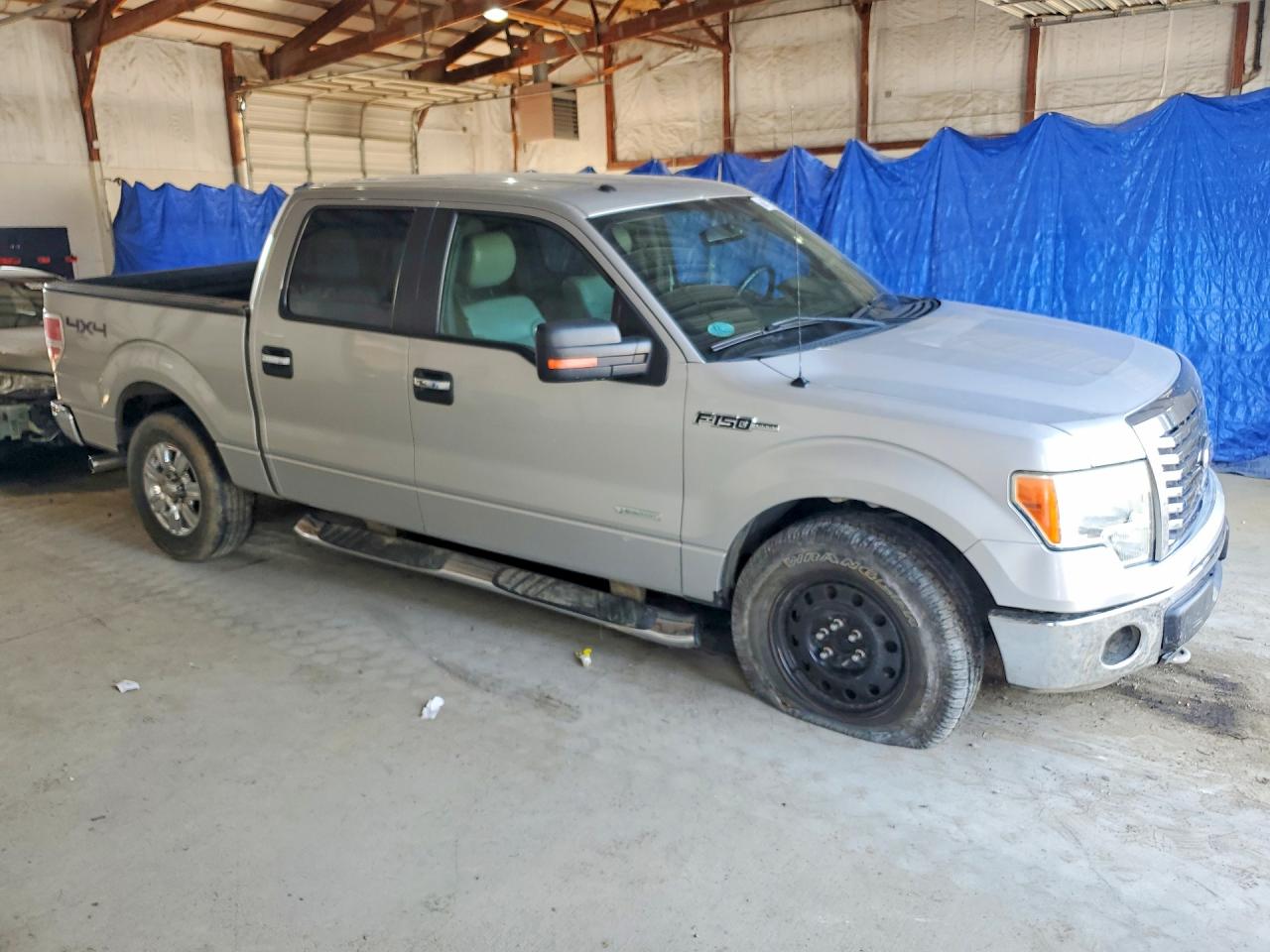 2012 Ford F150 Supercrew Silver vin: 1FTFW1ET9CFA55324