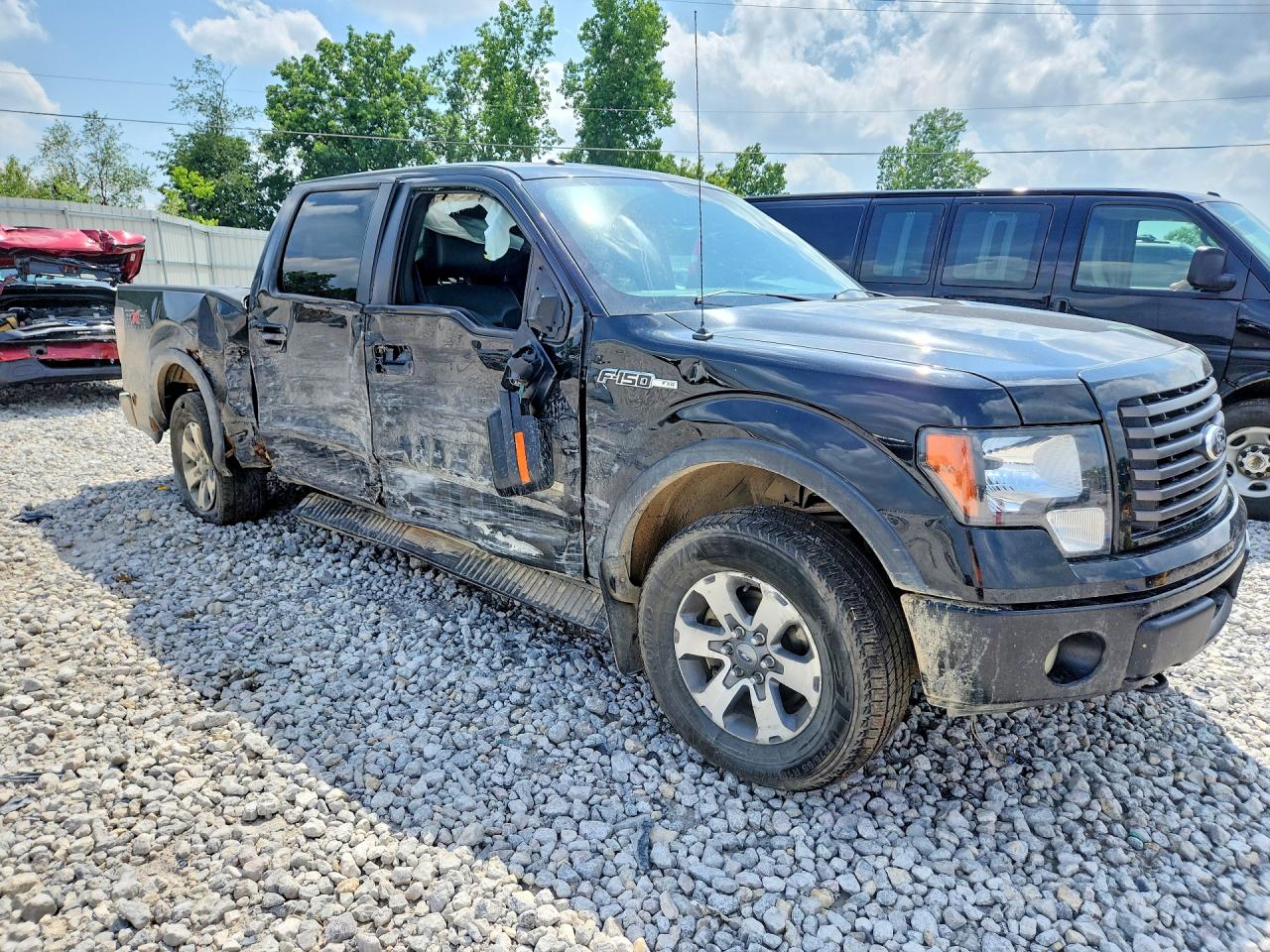 2012 Ford F150 Supercrew Black vin: 1FTFW1ET9CFA62290