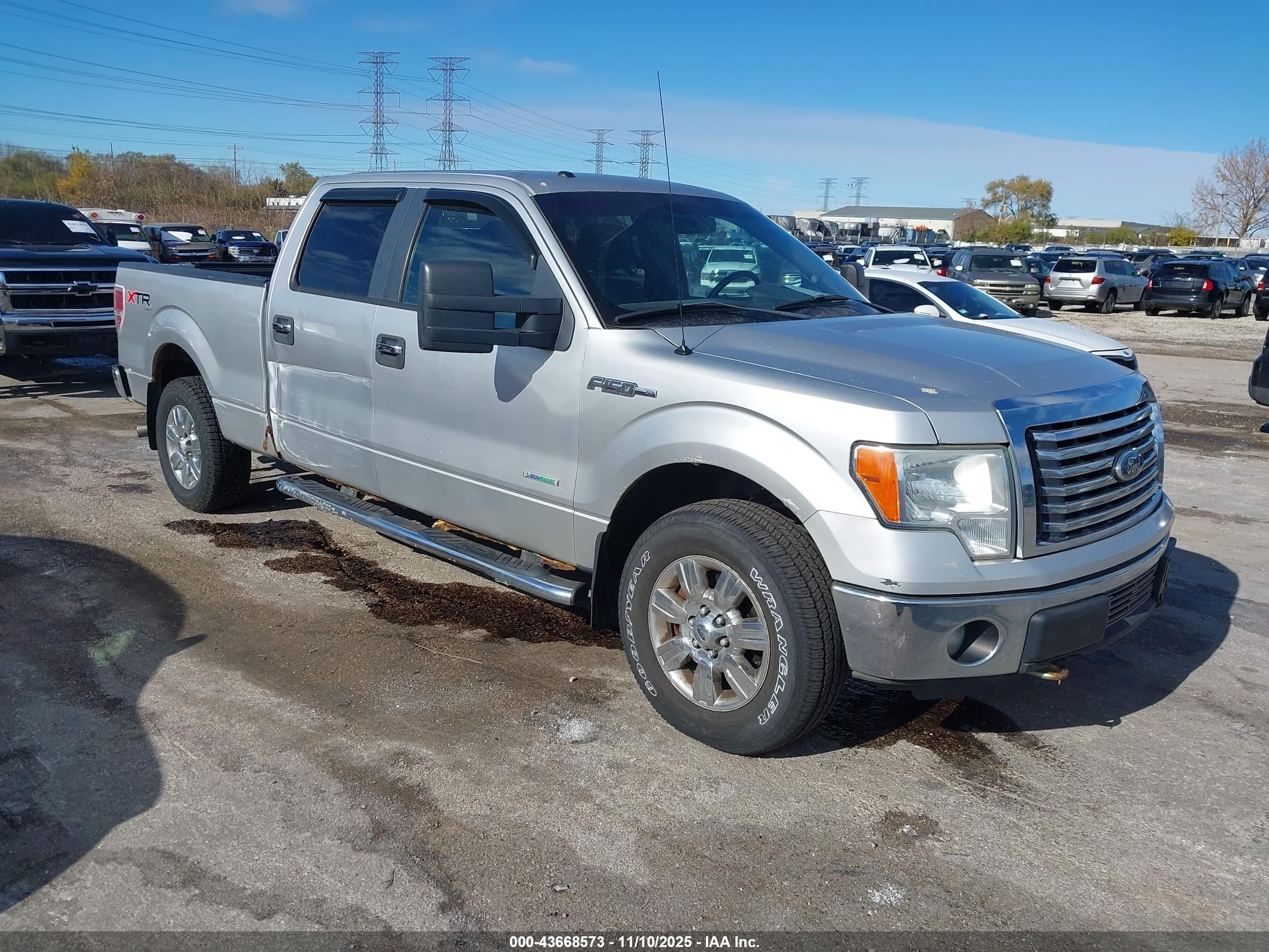 2012 Ford F-150 Xlt Silver vin: 1FTFW1ET9CFA63813