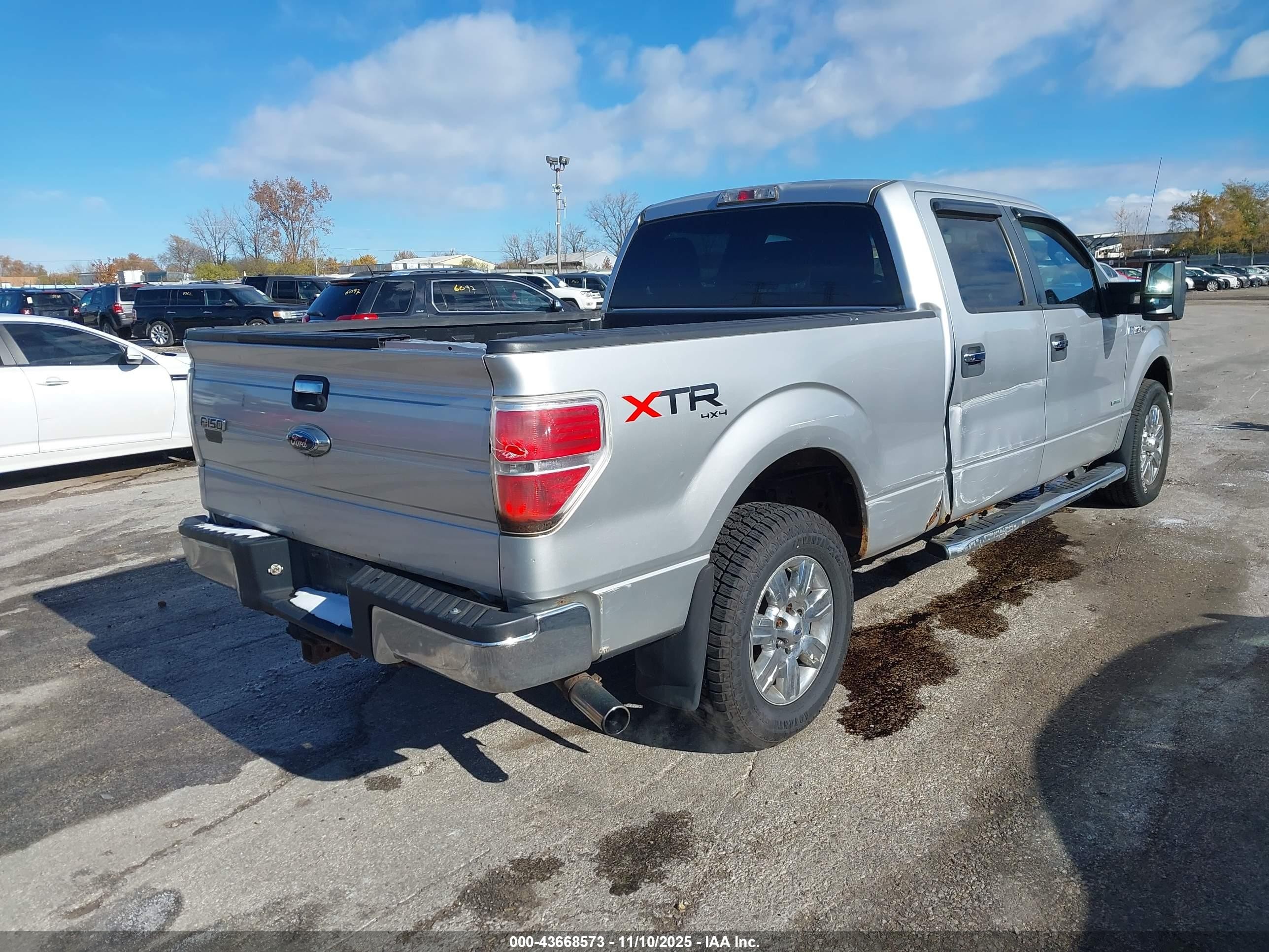 2012 Ford F-150 Xlt Silver vin: 1FTFW1ET9CFA63813