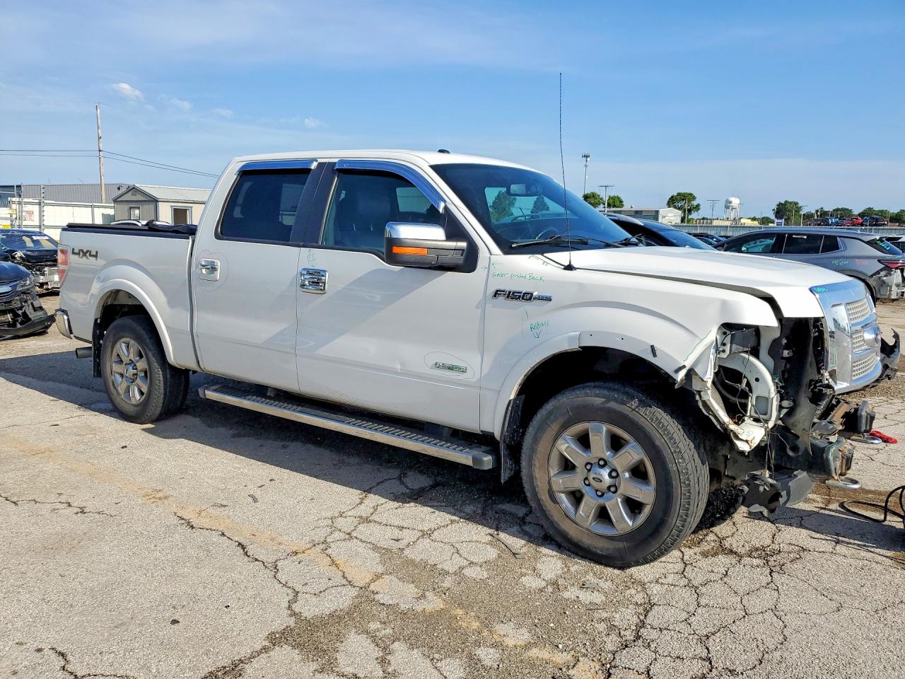 2012 Ford F150 Supercrew White vin: 1FTFW1ET9CFA94043