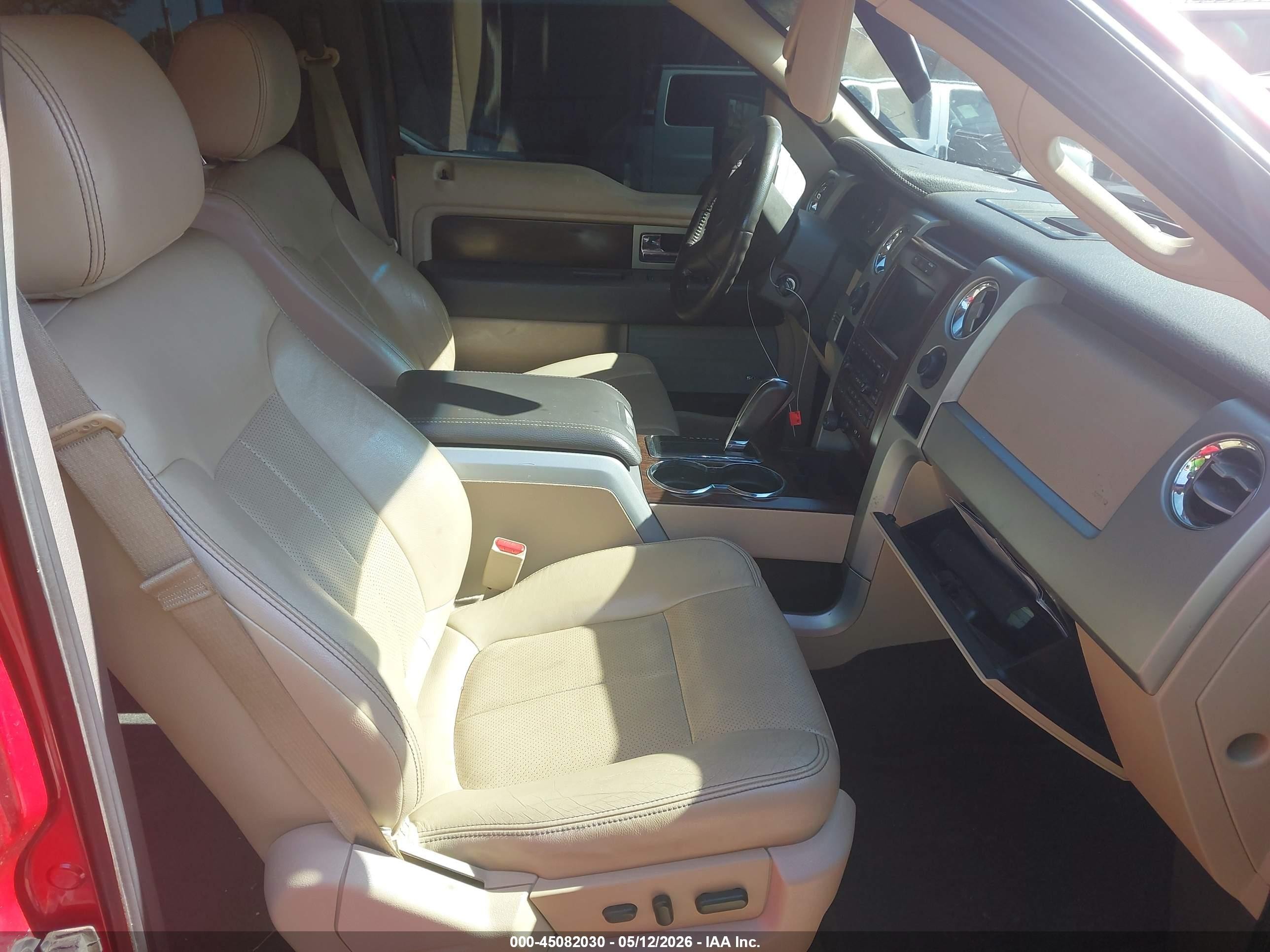 2012 Ford F-150 Lariat Бордовый vin: 1FTFW1ET9CFB06353