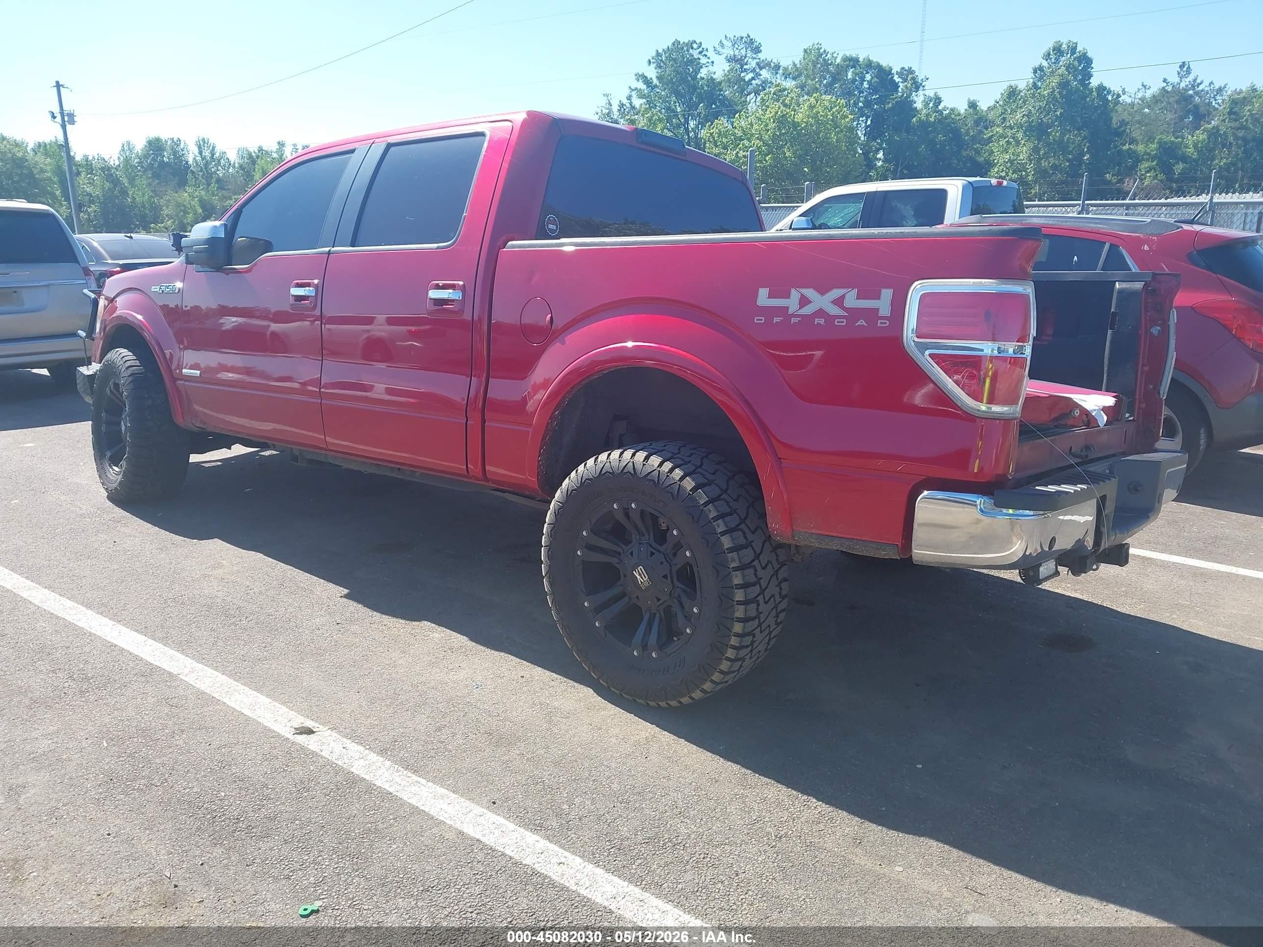 2012 Ford F-150 Lariat Бордовый vin: 1FTFW1ET9CFB06353