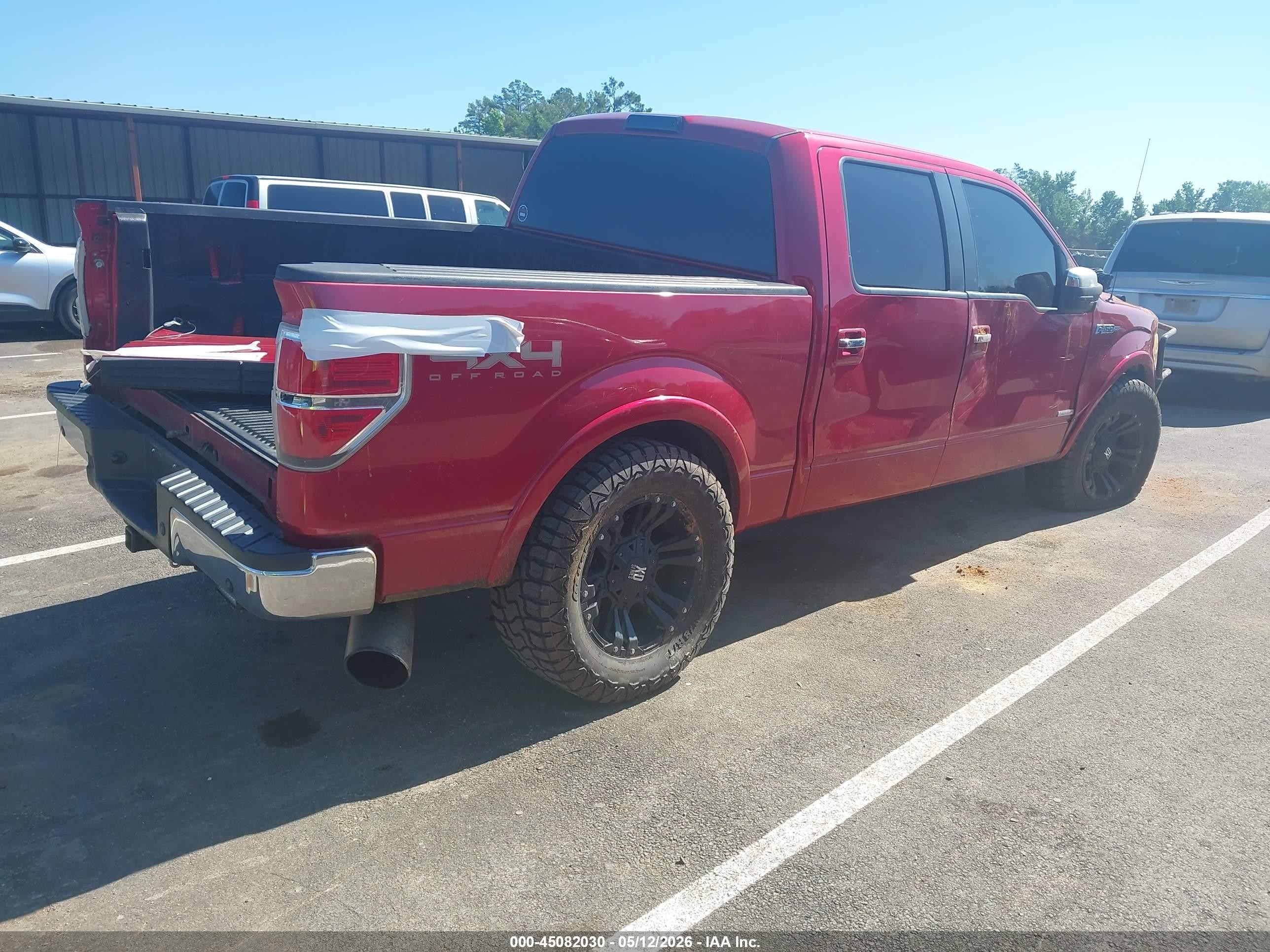 2012 Ford F-150 Lariat Бордовый vin: 1FTFW1ET9CFB06353